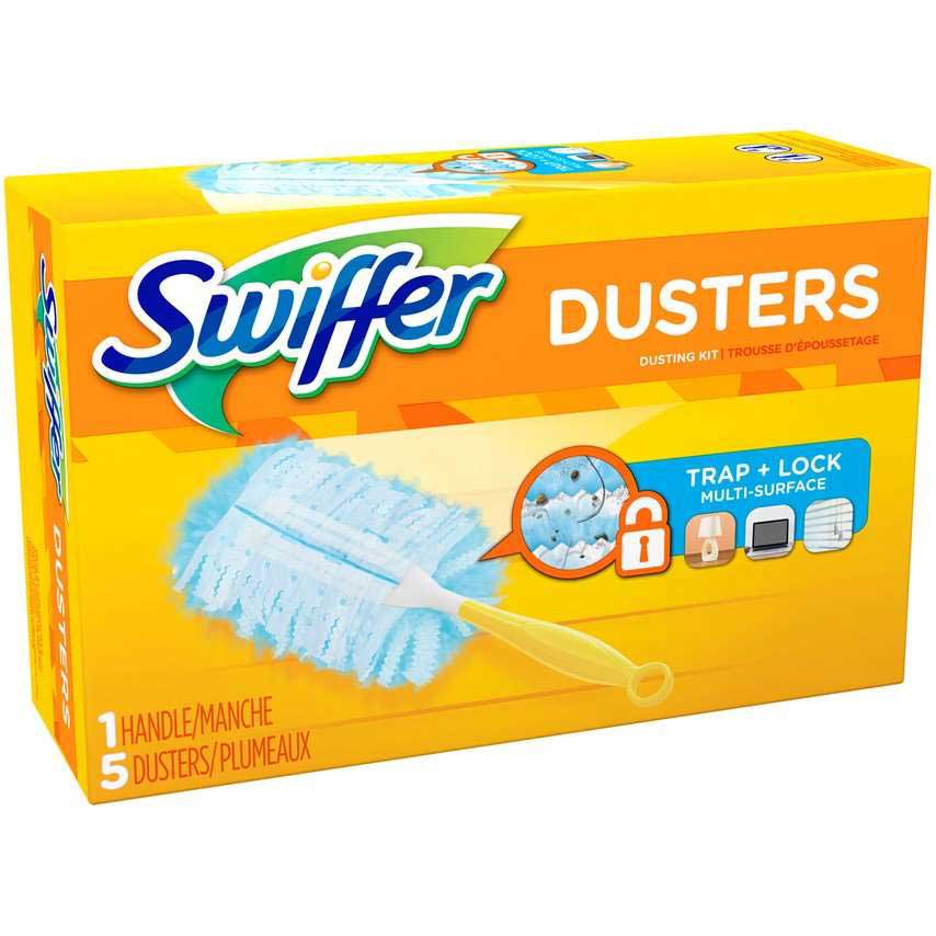Swiffer Unscented 180 Dusters Starter Kit, 5 Count -- 6 Per Case