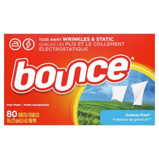Bounce Outdoor Fresh Scent Dryer Sheets, 80 Sheets Count -- 9 Per Case