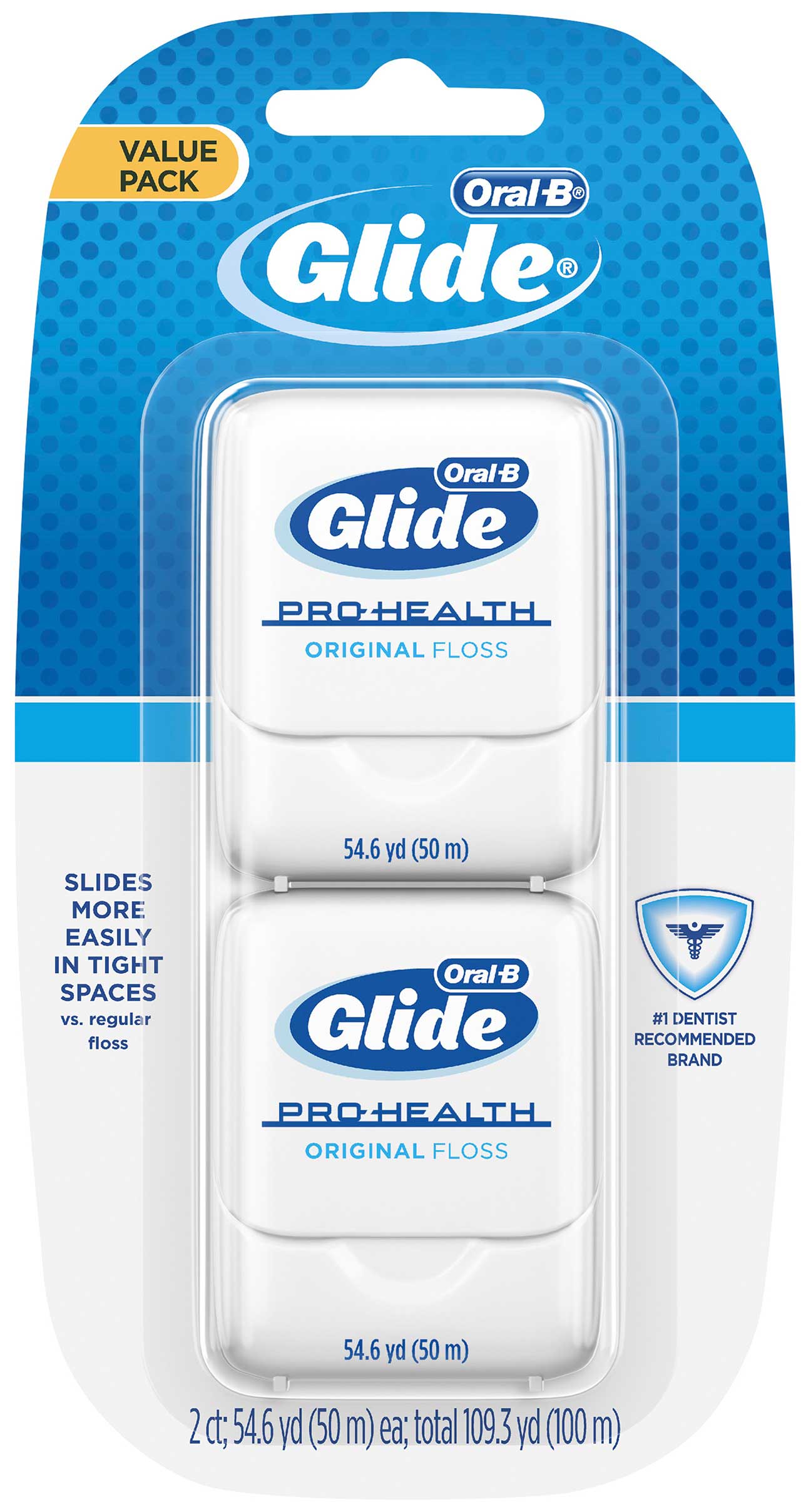 Glide Original Unflavored Dental Floss, 2 Count -- 48 Per Case
