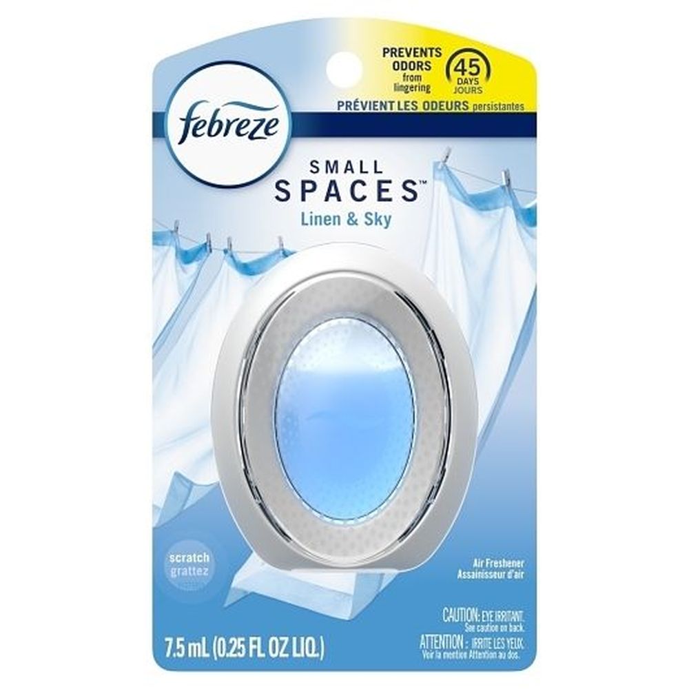 Febreze Small Spaces Linen And Sky Air Freshener, 0.25 Ounce -- 6 Per Case