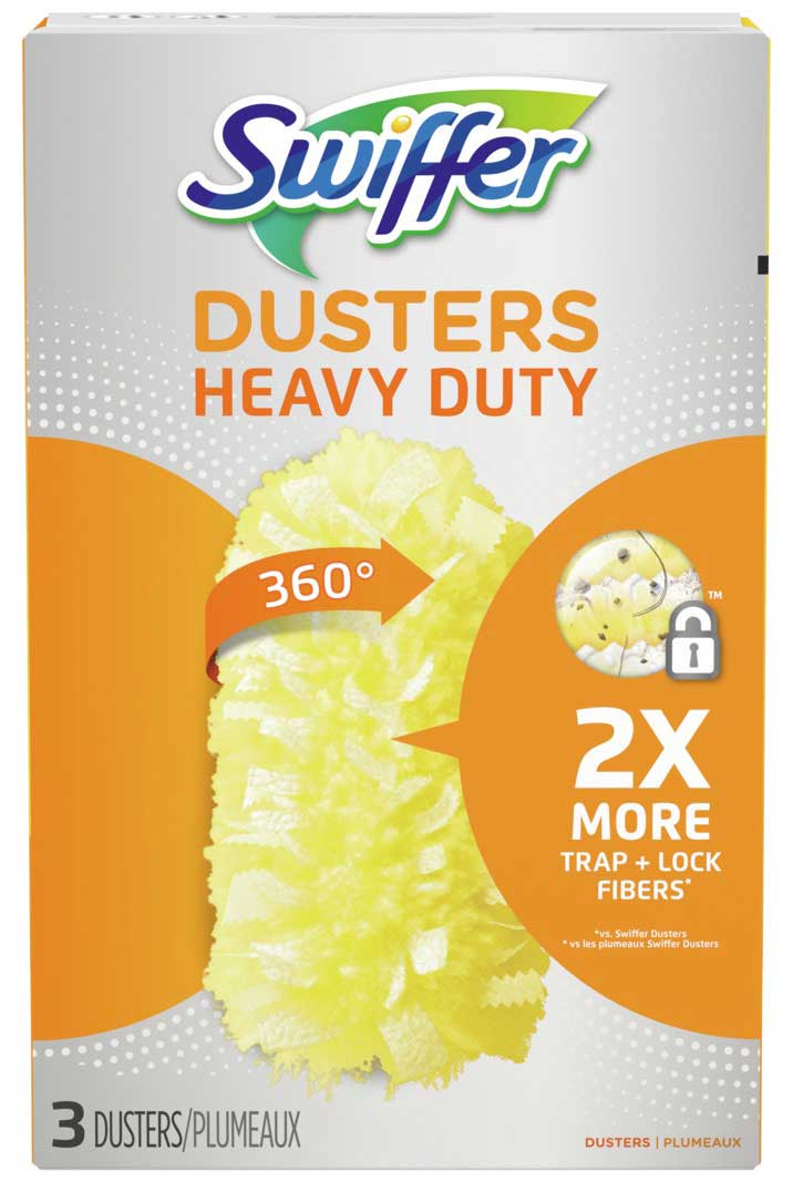 Swiffer Heavy Duty 360 Degree Unscented Duster Refill, 3 Count -- 6 Per Case