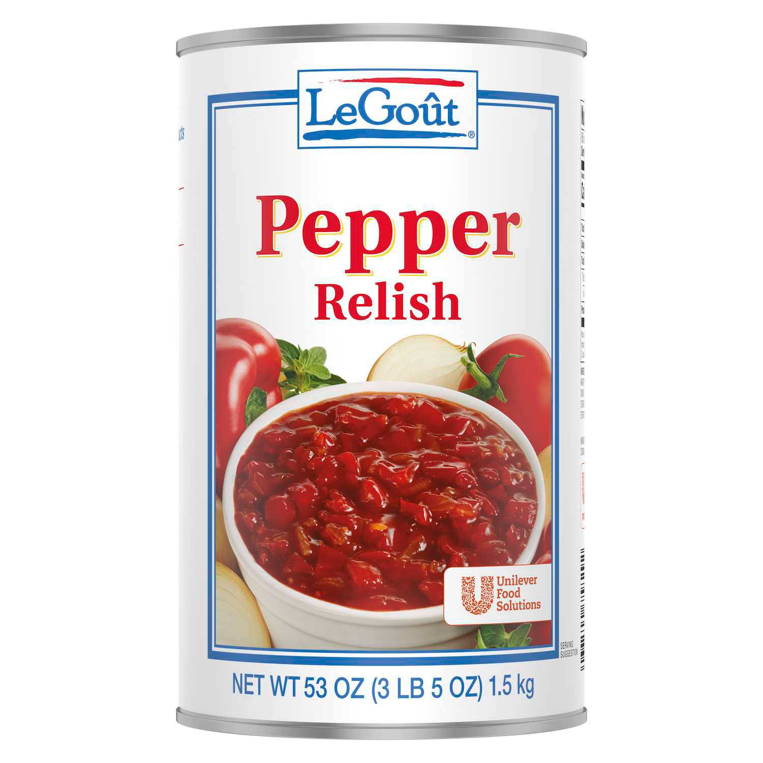 Legout Pepper Relish Can, 3 Pound -- 1 Each