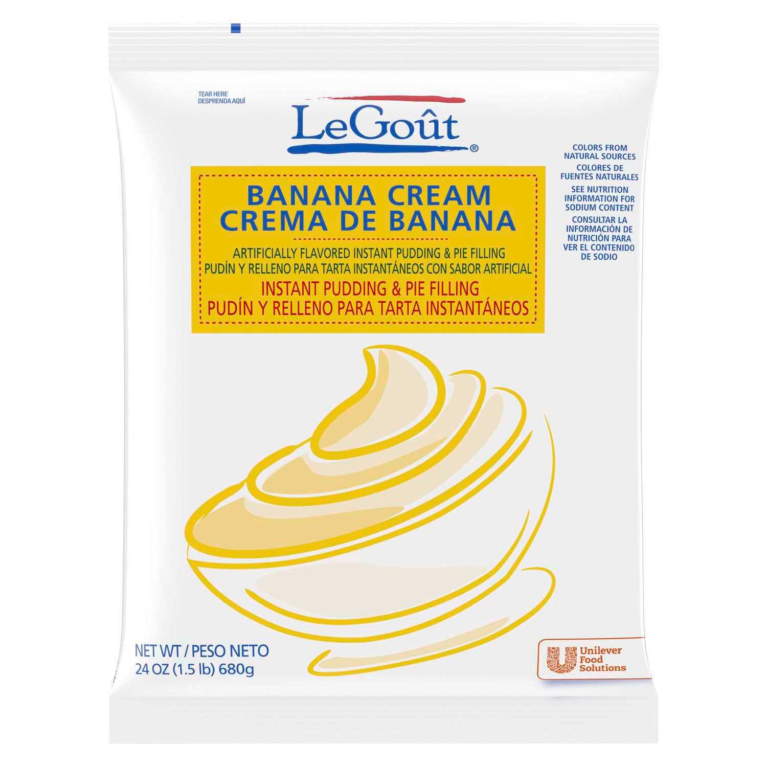 Legout Banana Cream Instant Pudding And Pie Filling, 24 Ounce -- 1 Each