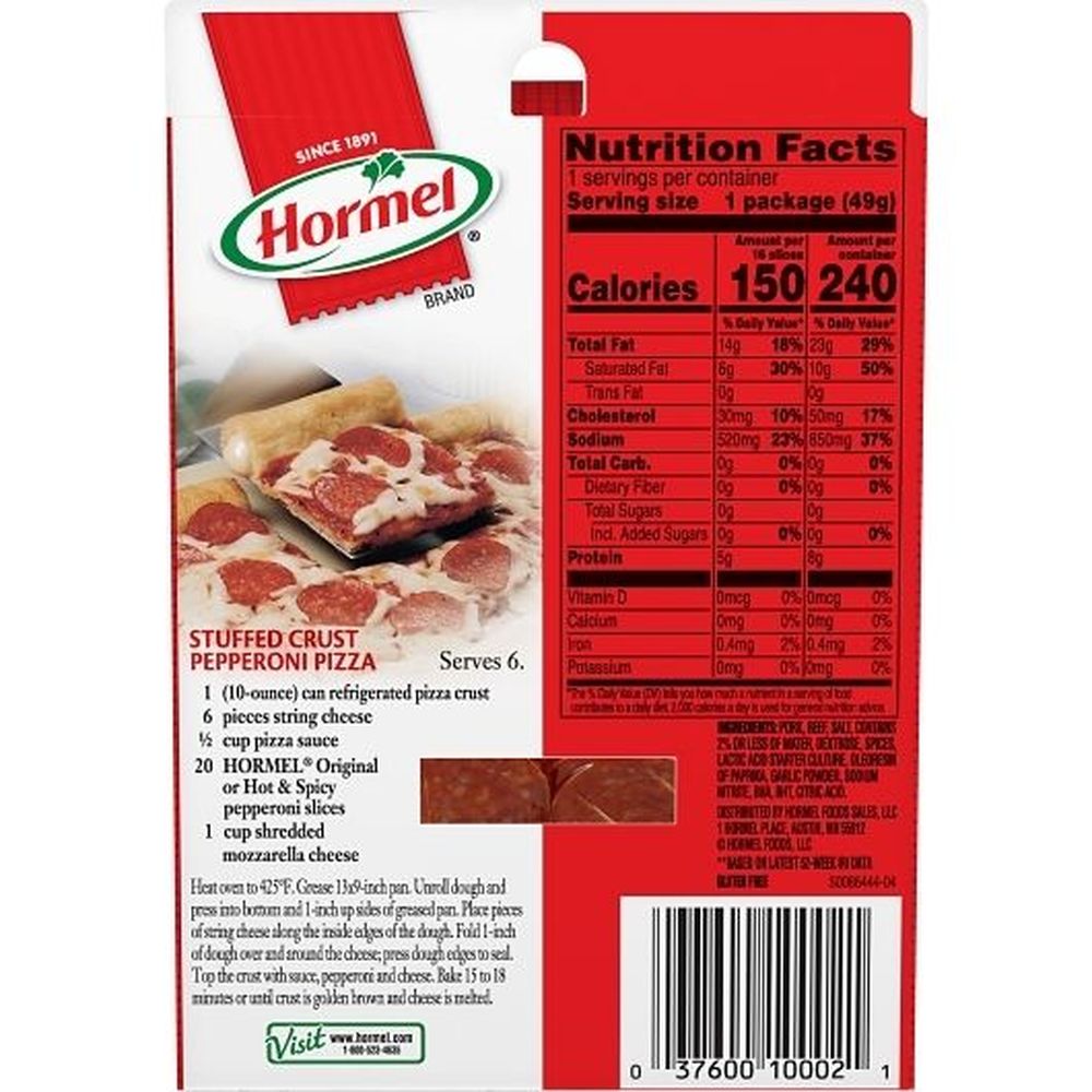 【テレビで話題】 Hormel Original Pepperoni, 1.75 Ounce -- 12 per case 時計