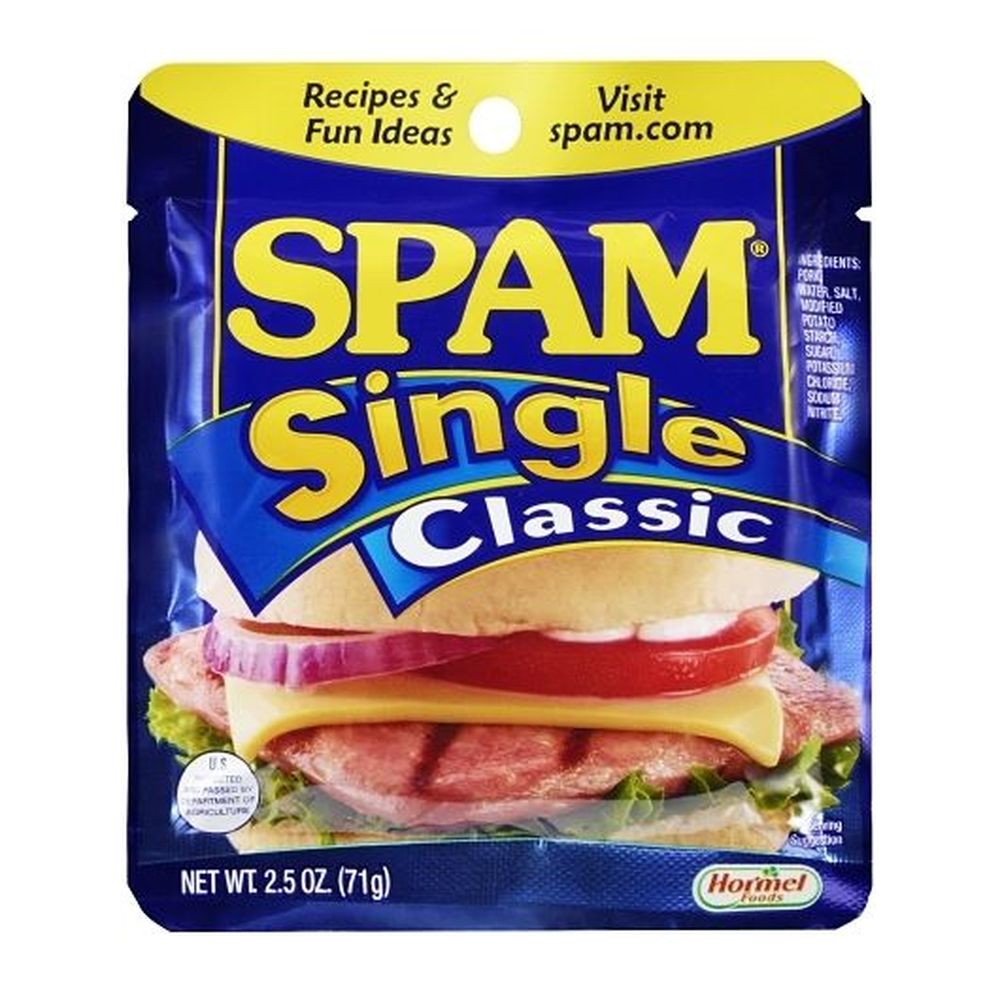 Spam Classic Single Lunch Meat, 2.5 Ounce -- 12 Per Case
