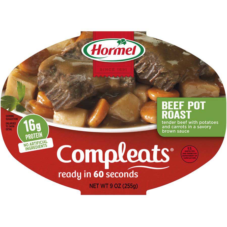Hormel Compleats Beef Pot Roast, 9 Ounce -- 6 Per Case