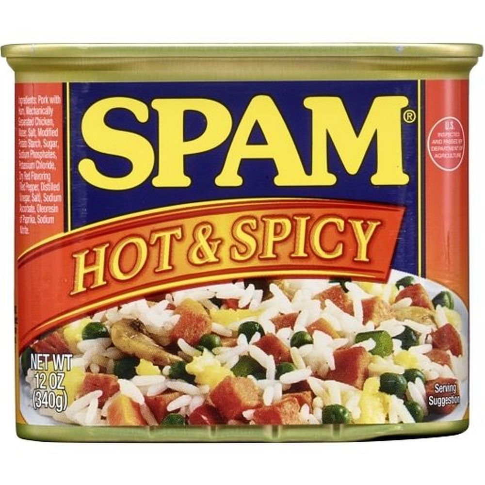Spam Hot And Spicy Lunch Meat, 12 Ounce -- 12 Per Case