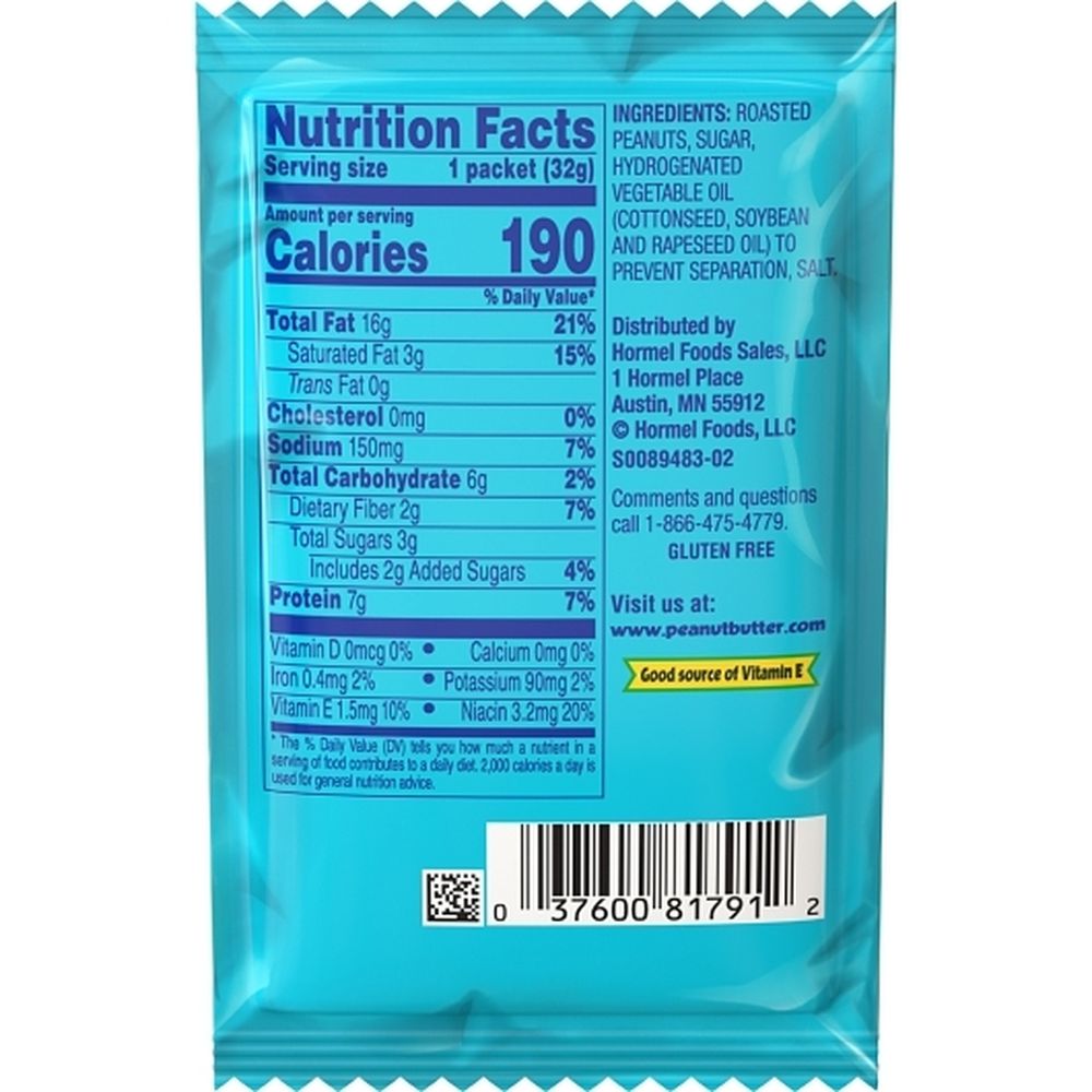 Skippy Creamy Peanut Butter, 1.15 Ounce -- 64 Per Case