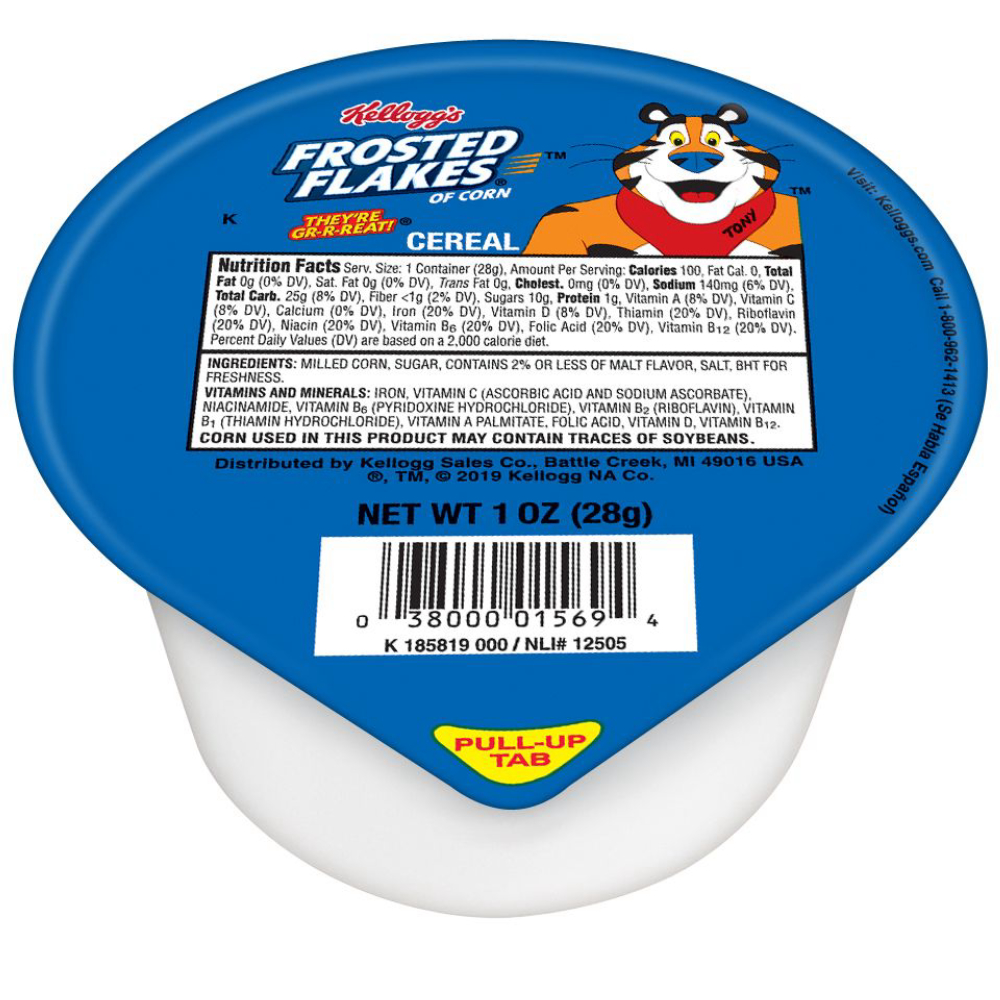 Kellogg's Frosted Flakes Single Serve Cereal Bowl, 1 Ounce -- 96