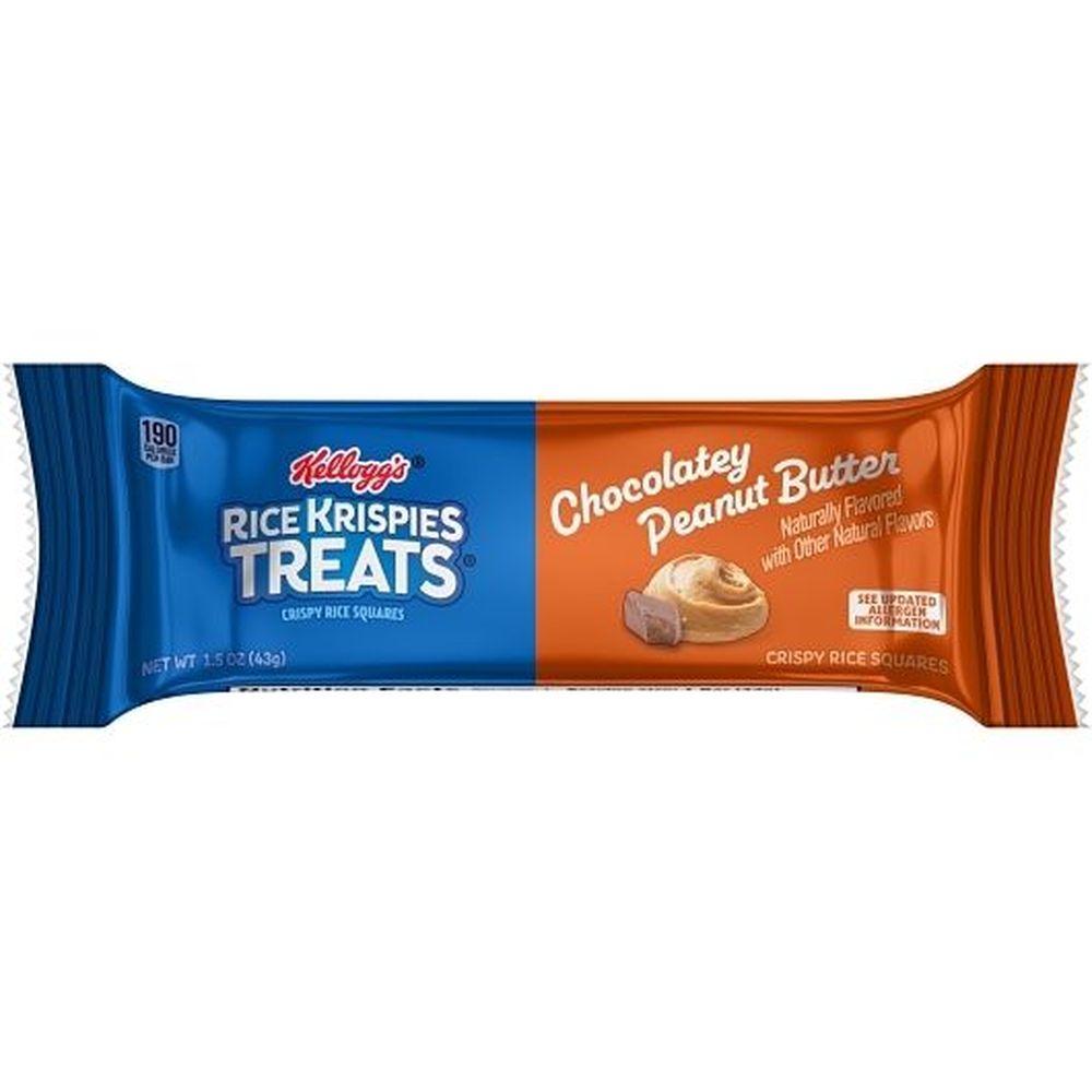 Rice Krispies Treats Chocolatey Peanut Butter Crispy Rice Squares, 1.5 Ounce -- 96 Per Case