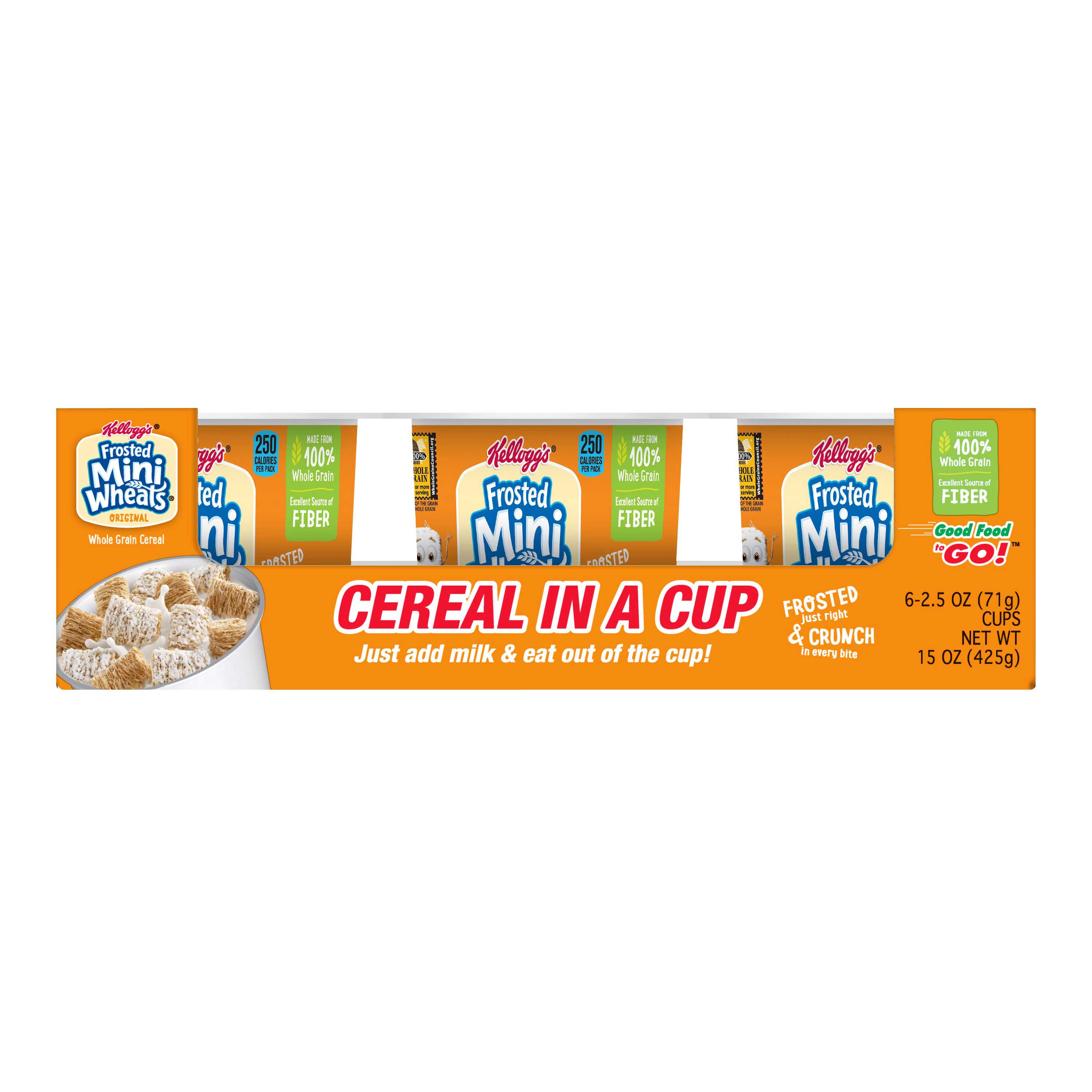 Breakfast Cereal, Frosted Mini Wheats, Single-Serve, 6/Box Breakfast Cereal, Frosted Mini Wheats, Single-Serve, 6/Box