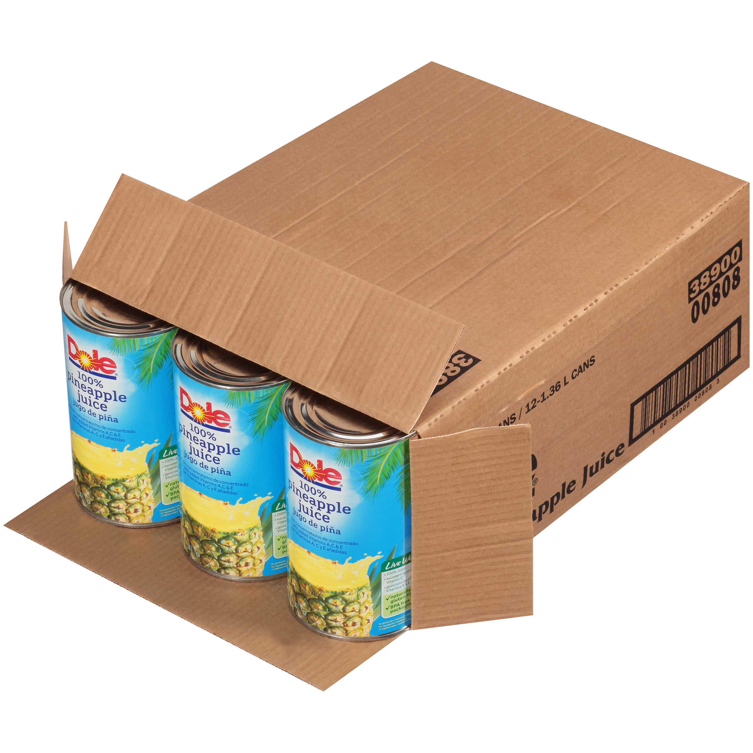 Dole Pineapple Juice, 46 Ounce -- 12 Per Case