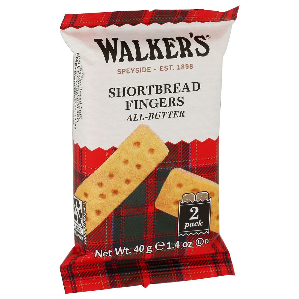 Walkers Pure Butter Shortbread Fingers Cookies, 1.4 Ounce -- 24 Per Case