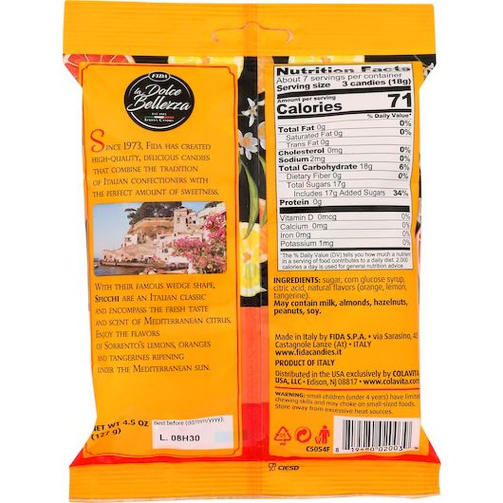 Fida Hard Candy, Shipper, 4.5 Ounce -- 48 Per Case