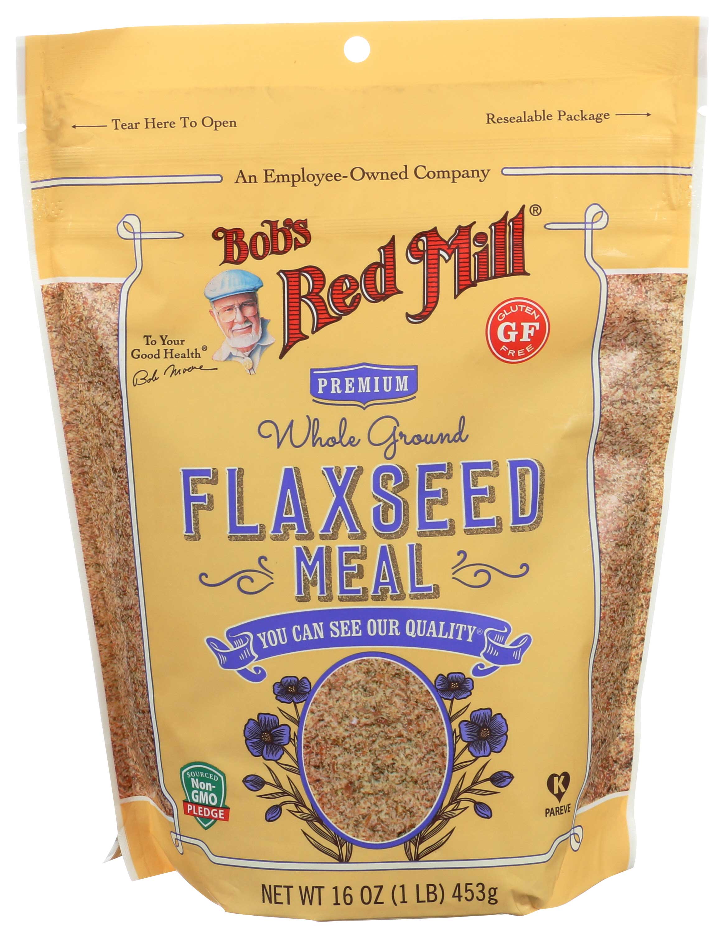 Bob's Red Mill Premium Whole Ground Flaxseed Meal, 16 Ounce -- 4 Per Case