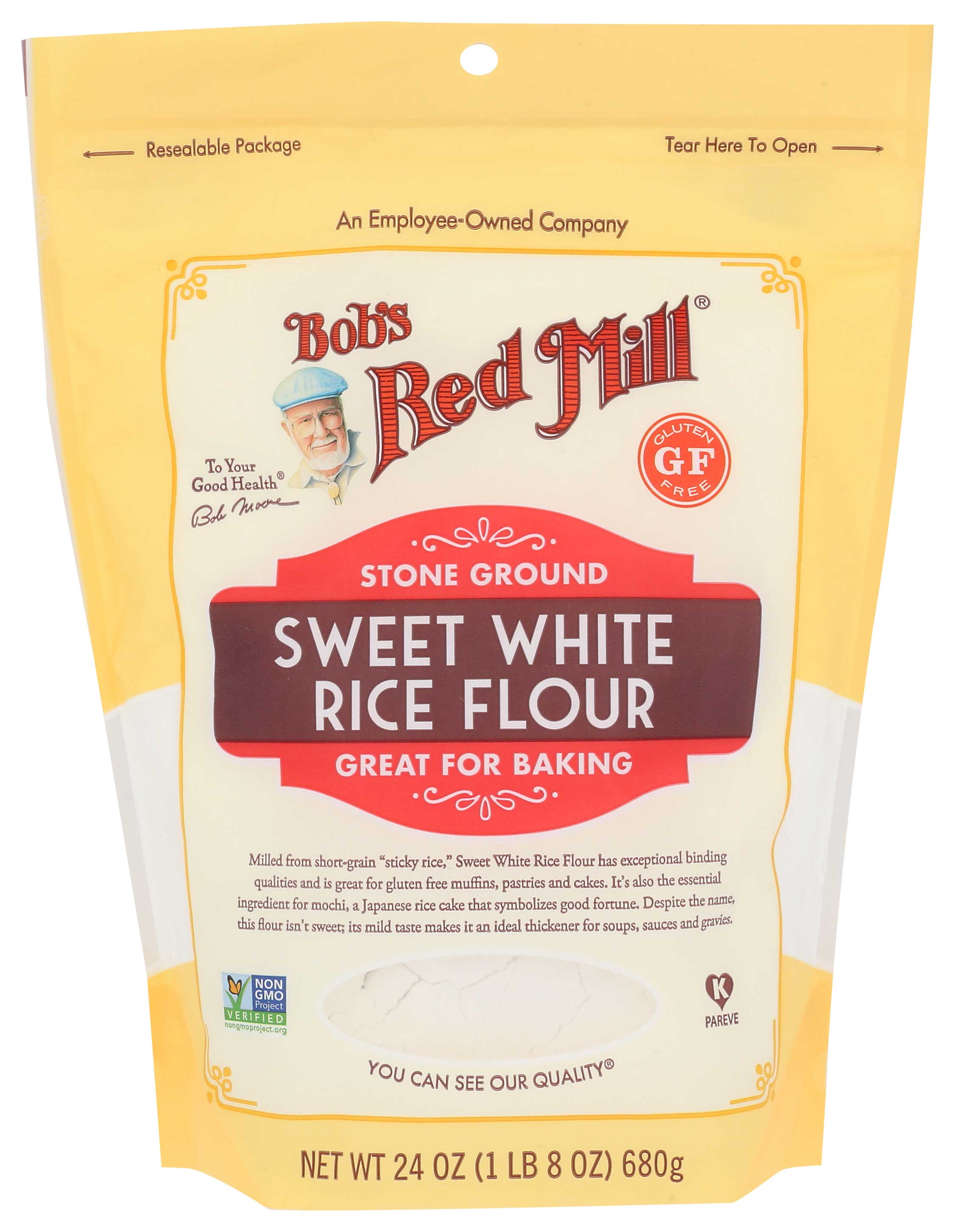 Bob's Red Mill Sweet White Rice Flour, 24 Ounce -- 4 Per Case