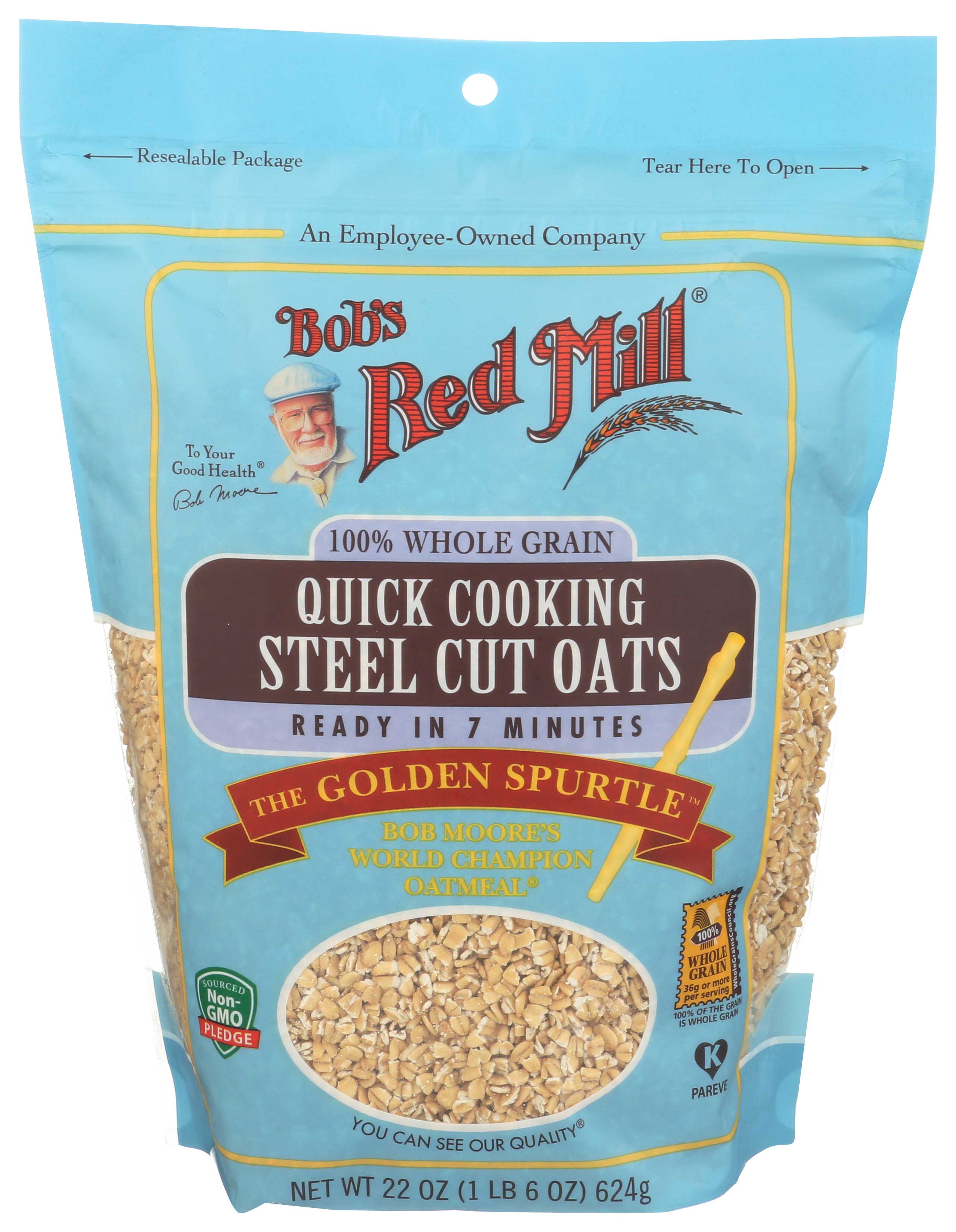 Bob's Red Mill Quick Cooking Steel Cut Oats, 22 Ounce -- 4 Per Case