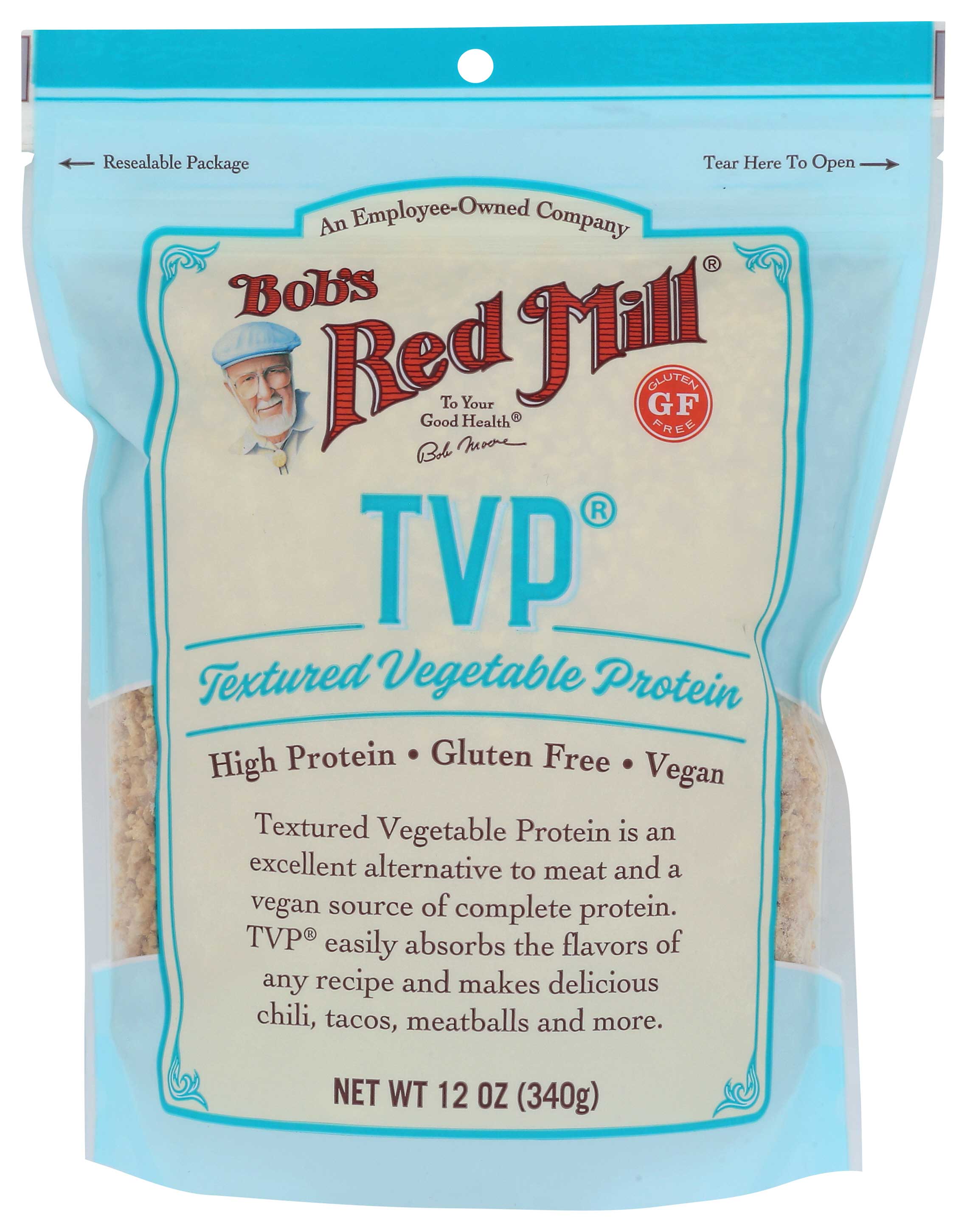 Bob's Red Mill Gluten Free Textured Vegetable Protein, 12 Ounce -- 4 Per Case