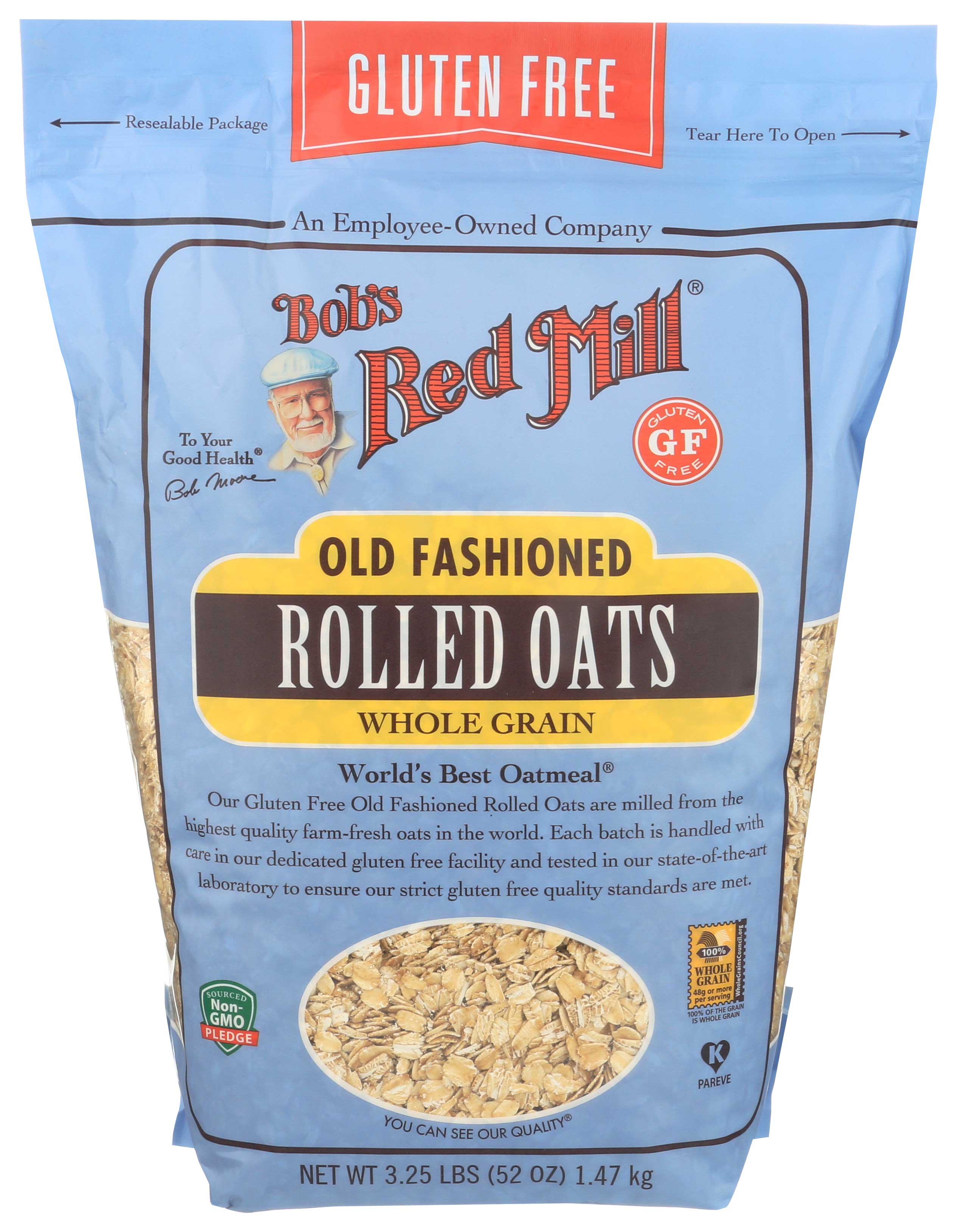 Bob's Red Mill Gluten Free Old Fashioned Rolled Oats, 52 Ounce -- 4 Per Case