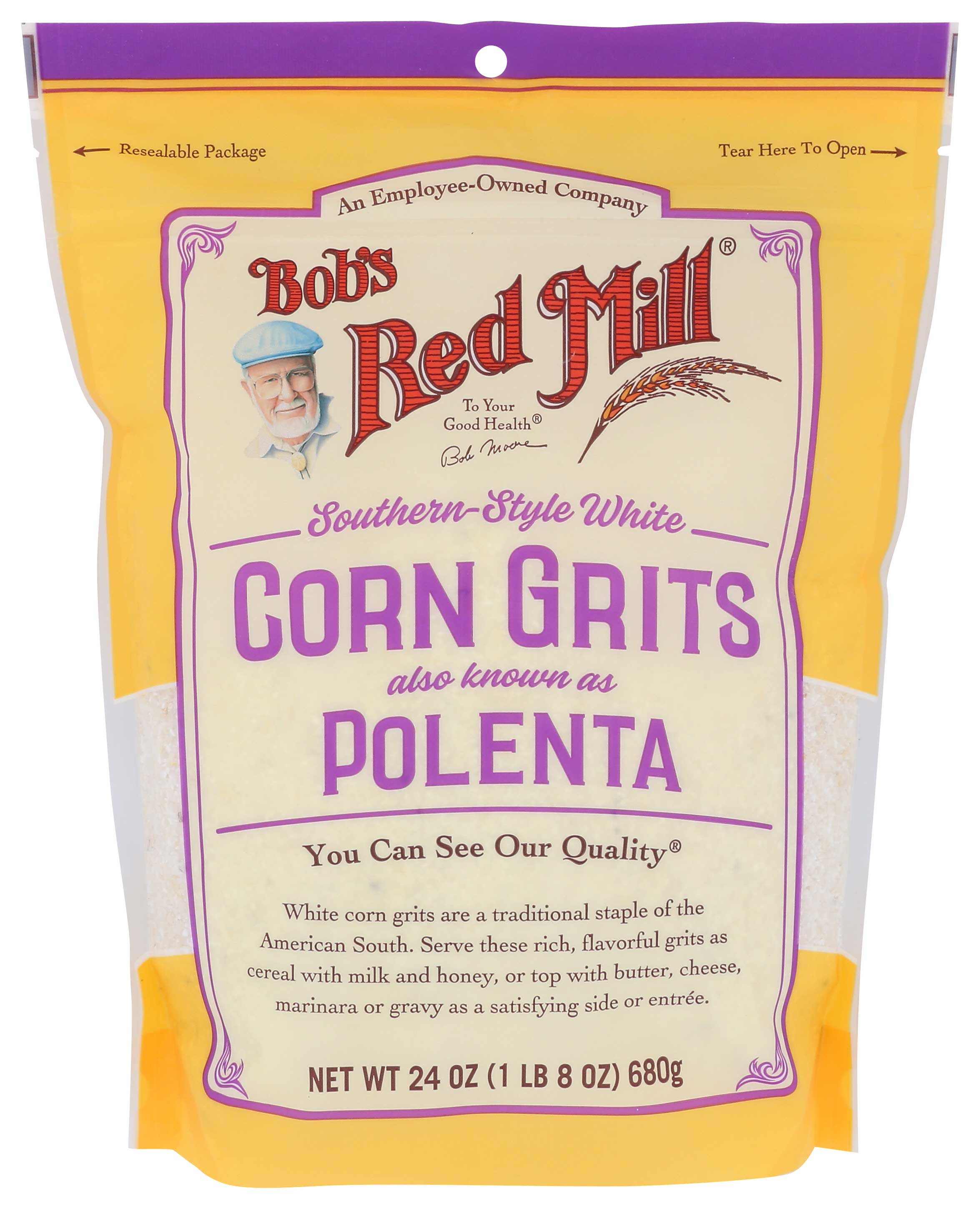 Bob's Red Mill White Corn Grits/polenta, 24 Ounce -- 4 Per Case
