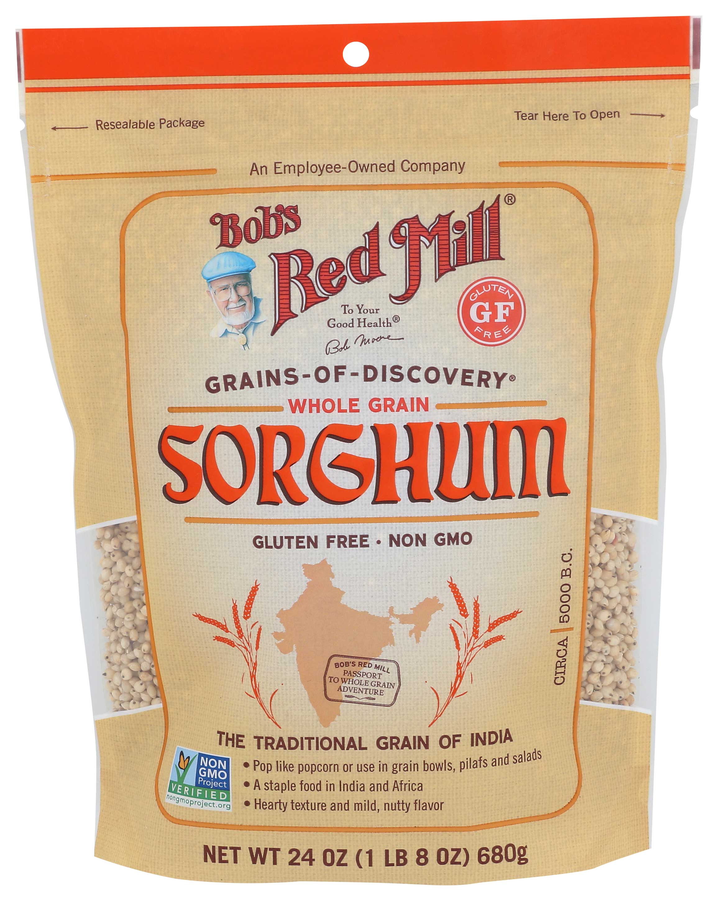 Bob's Red Mill Gluten Free Sorghum Grain, 24 Ounce -- 4 Per Case