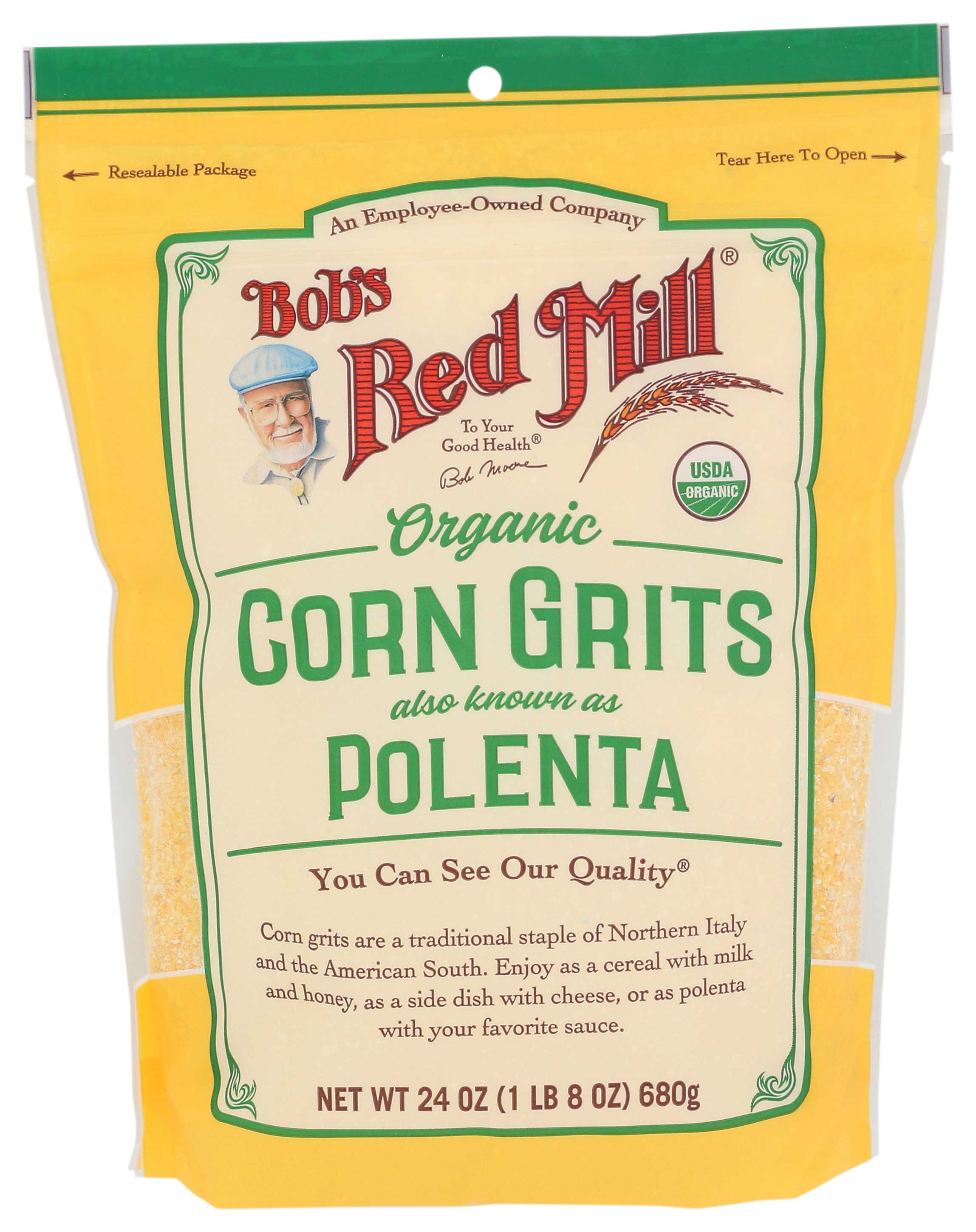 Bob's Red Mill Organic Corn Grits/polenta, 24 Ounce -- 4 Per Case