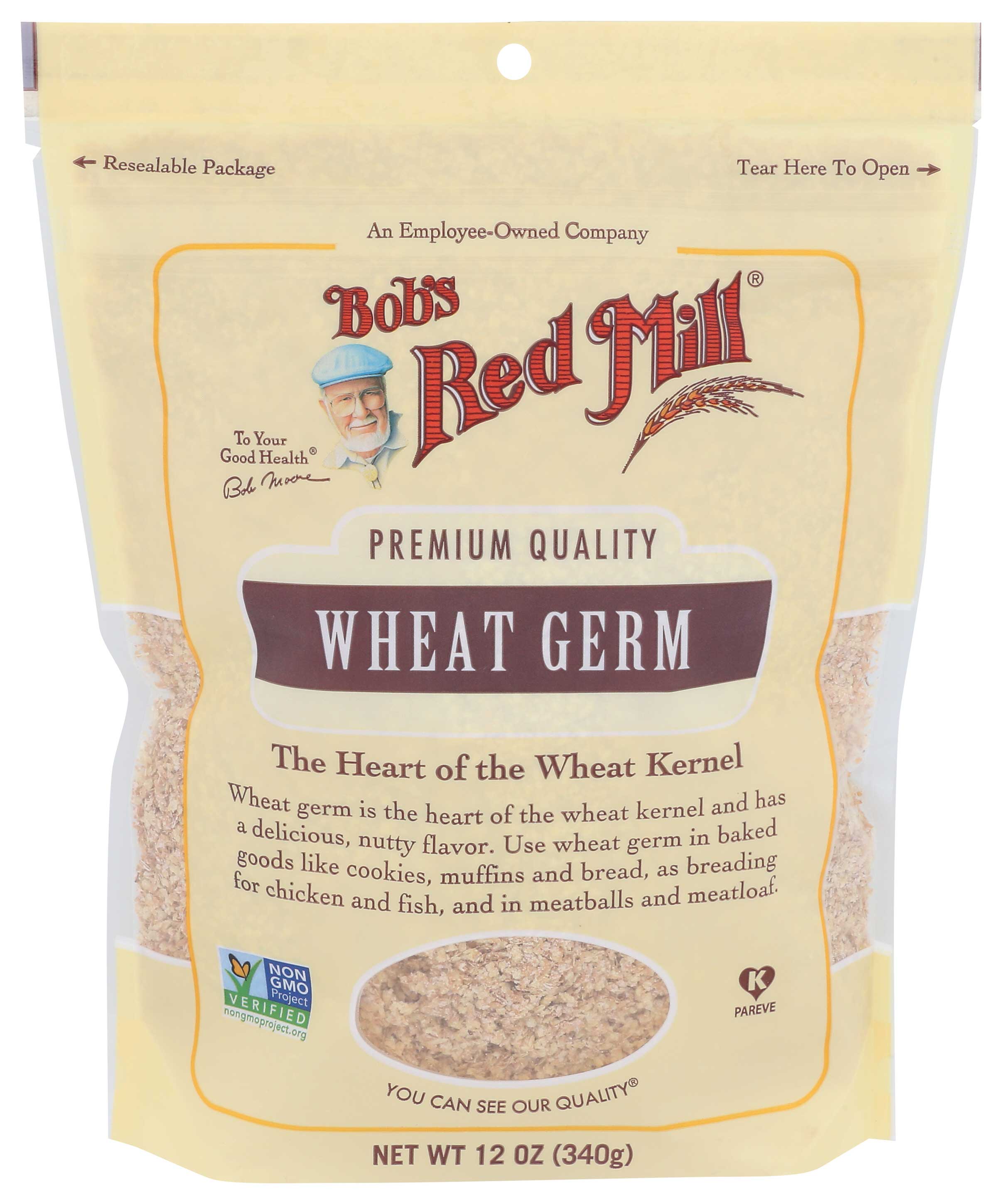 Bob's Red Mill Wheat Germ Cereal, 12 Ounce -- 4 Per Case