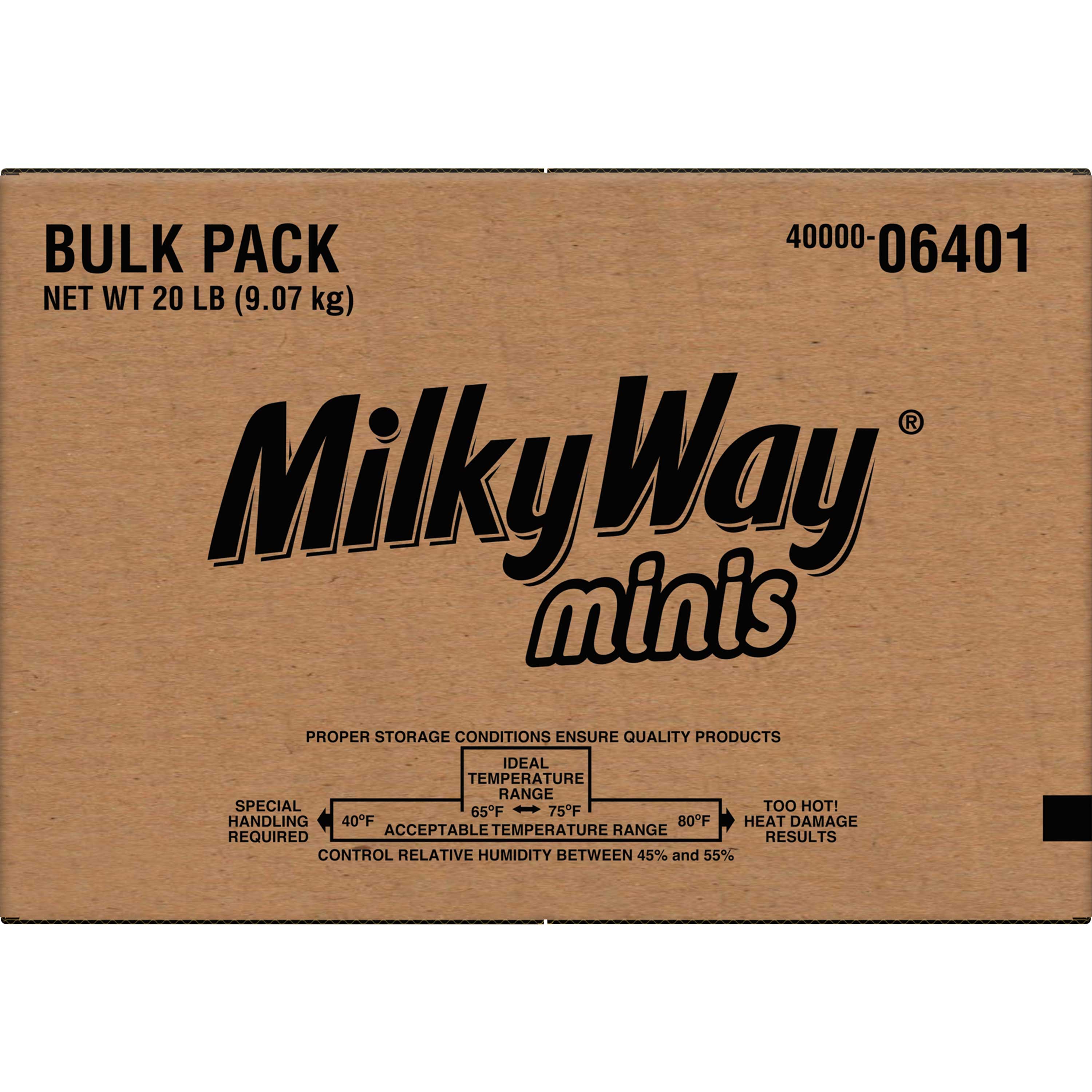 Milky Way Miniatures Candy Bar, 20 Pound