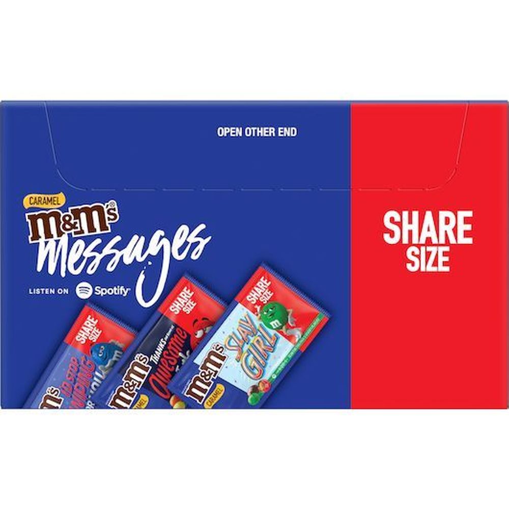 M and Ms Caramel Chocolate Candies - Sharing Size, 2.83 Ounce -- 144 per  case