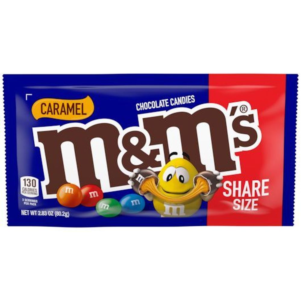 M and Ms Caramel Chocolate Candies - Sharing Size, 2.83 Ounce 