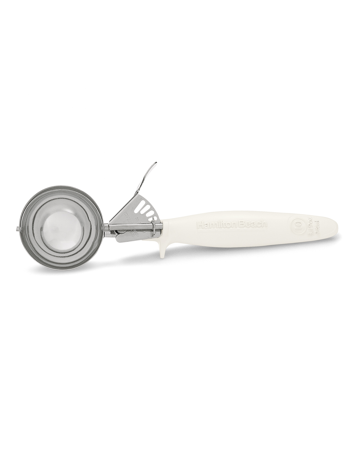 Hamilton Beach Ivory Ergogrip Microban Stainless Steel Disher