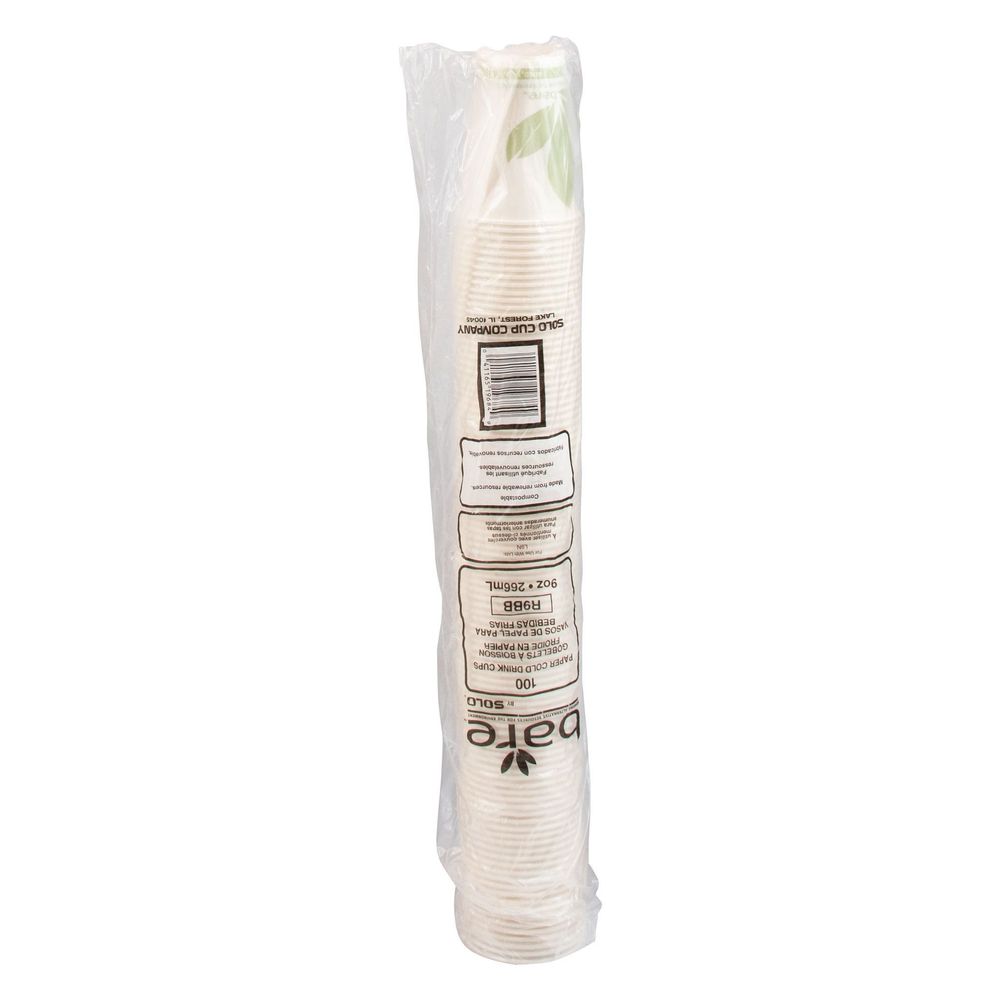 Solo Bare Waxed Paper Cold Cup, 9 Ounce Capacity -- 2000 Per Case