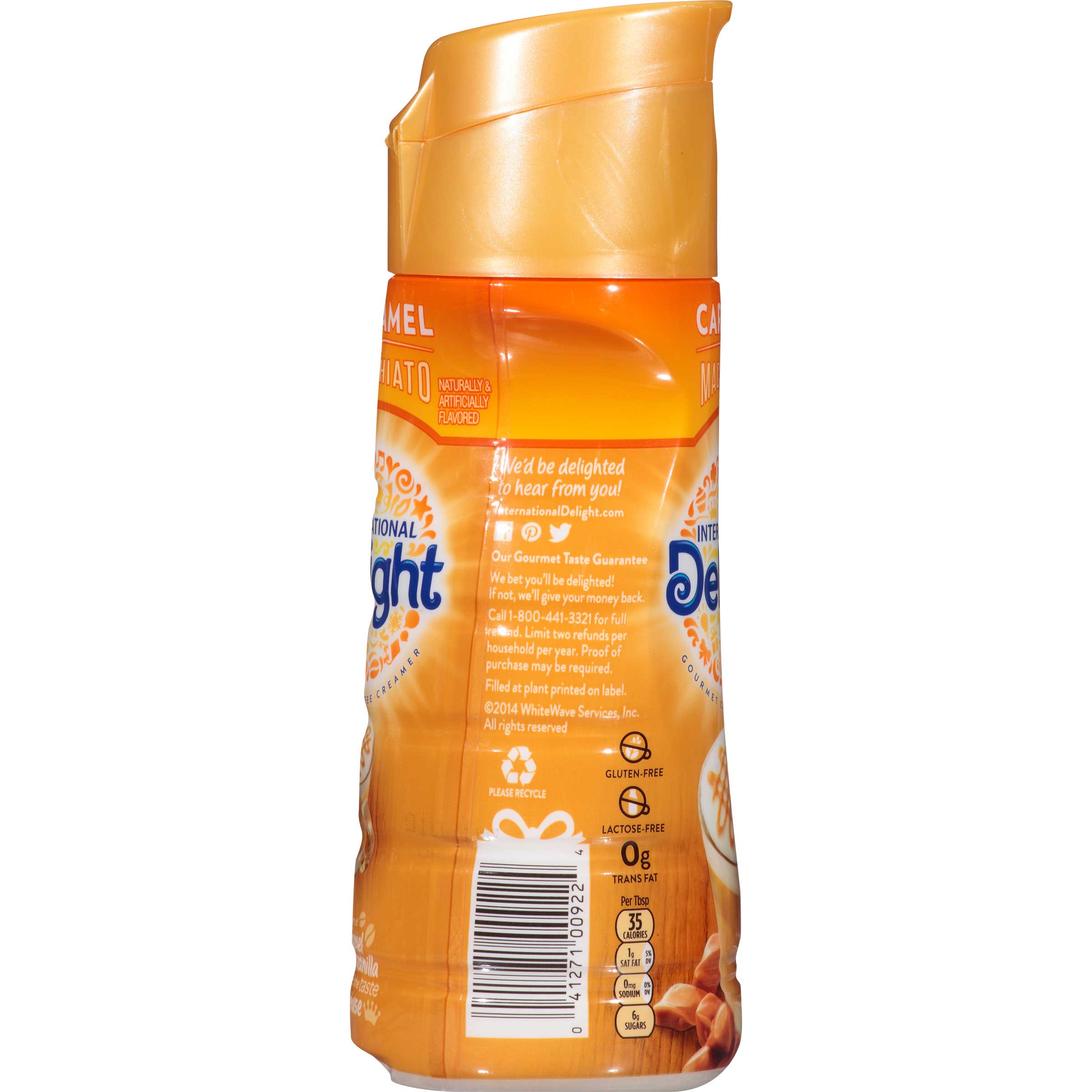 International Delight Caramel Macchiato Coffee Creamer, 16 Fluid Ounce -- 6 per case.