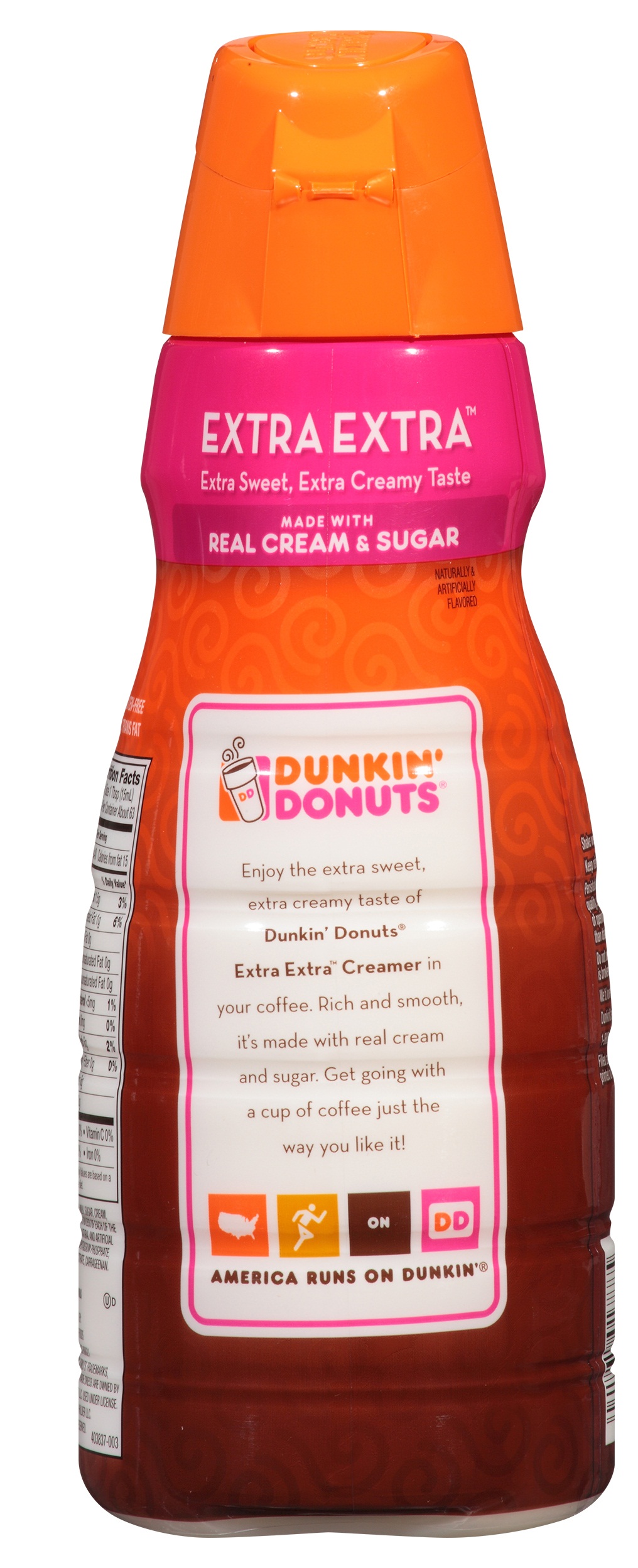 Dunkin' Donuts Extra Extra Coffee Creamer, 32 Fluid Ounce -- 6 Per Case