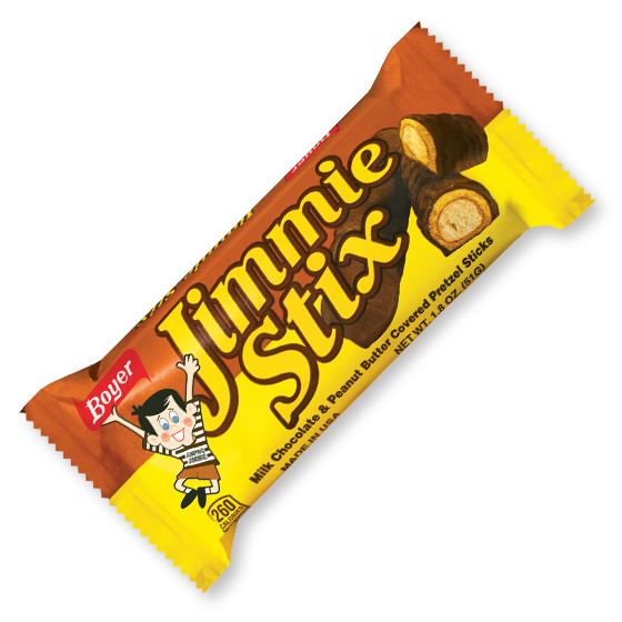 Jimmie Stix Chocolate Peanut Butter Pretzel Stick, 2 Count -- 60 Per Case