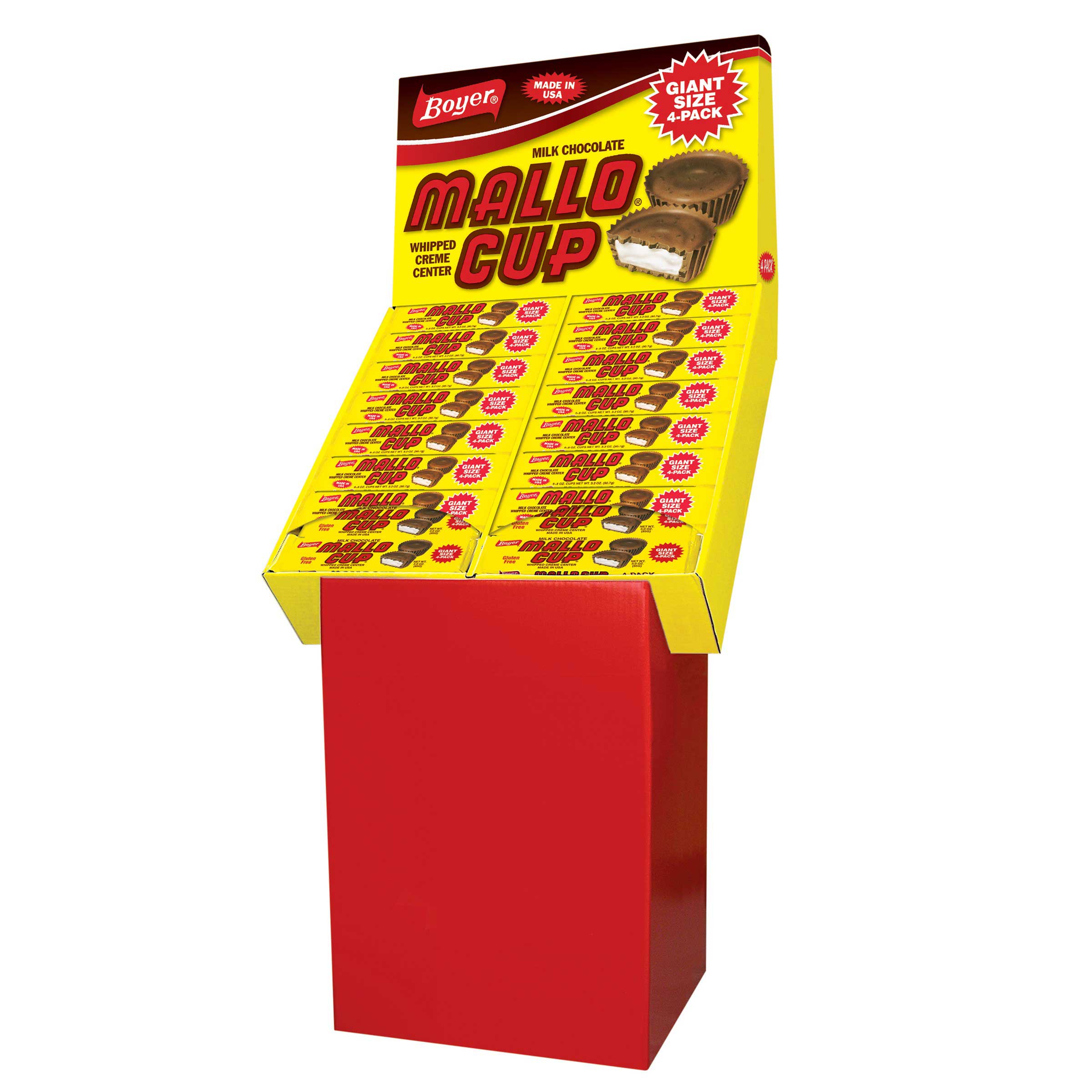 Mallo Cups Giant Milk Chocolate Candy, 3 Ounce 4 per pack 112