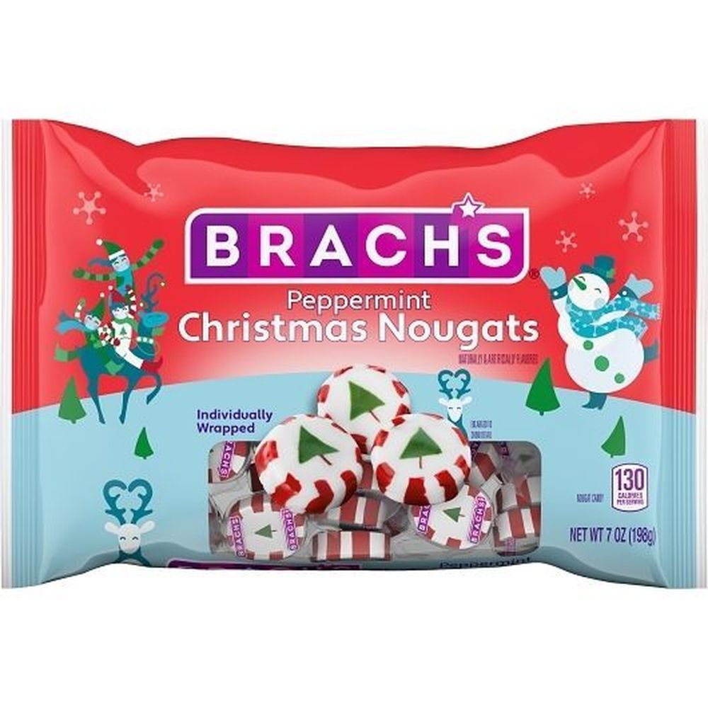 Brach's Peppermint Christmas Nougats, 7 Ounce -- 12 Per Case