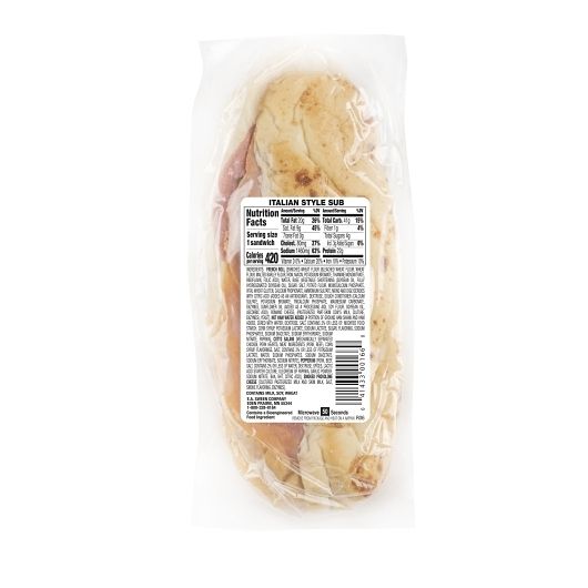 Deli Express Italian Sub Selects Traditional Sandwich, 5.1 Ounce -- 8 Per Case