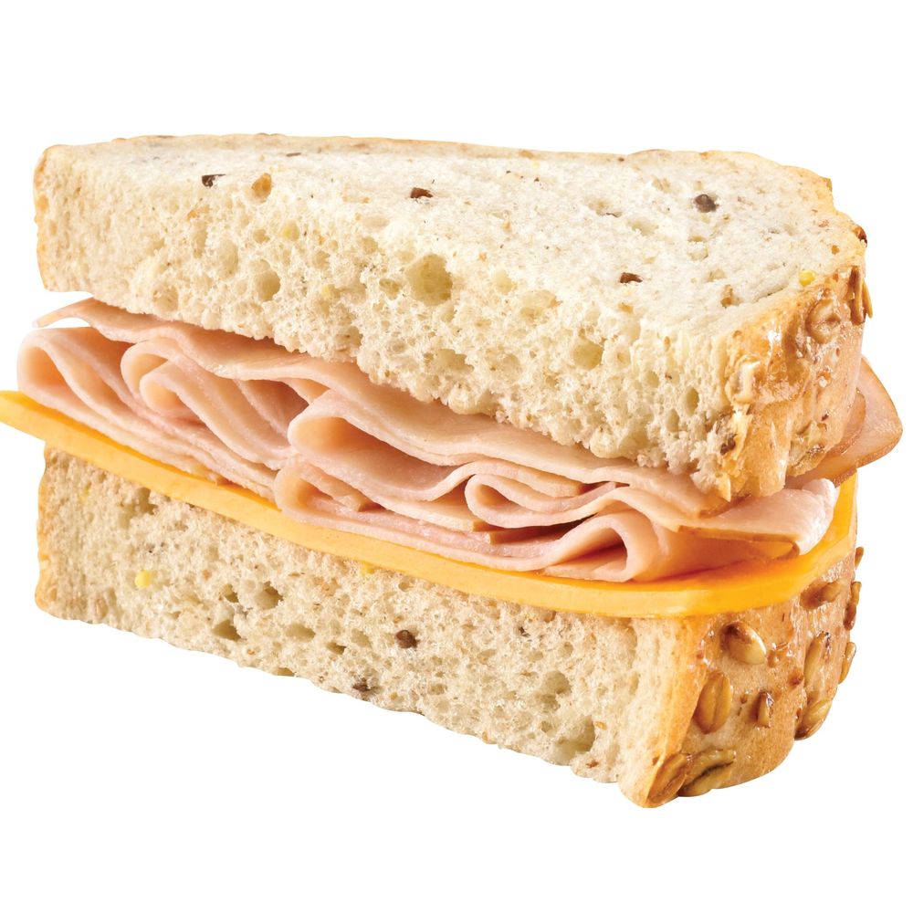 Market Artisan Smoked Turkey And Cheddar Multigrain Bread Sandwich, 6.3 Ounce -- 8 Per Case