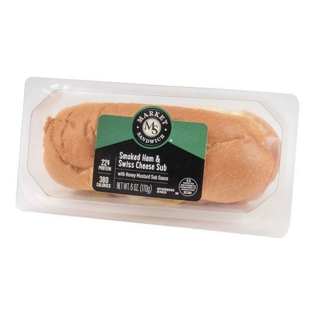 Market Sandwich Individually Wrapped Smoked Ham and Swiss