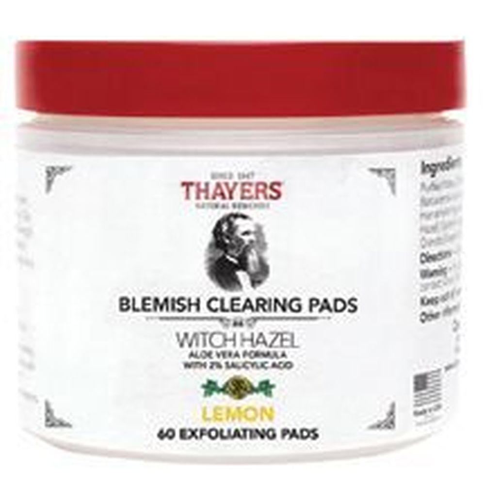Thayers Witch Hazel Lemon Blemish Clearing Pad, 60 Count