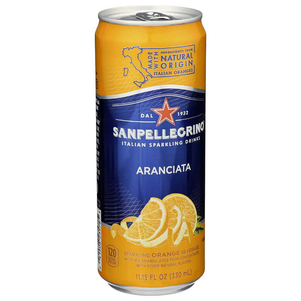 Sanpellegrino Aranciata Sparkling Beverage, 11.15 Fluid Ounce -- 24 Per Case
