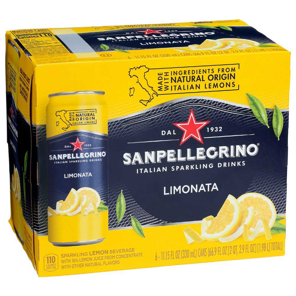 Sanpellegrino Limonata Sparkling Beverage, 11.15 Fluid Ounce -- 24 Per Case