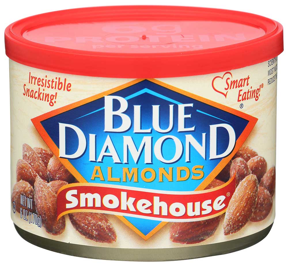 Blue Diamond Smokehouse Almond, 6 Ounce Tin -- 12 Per Case