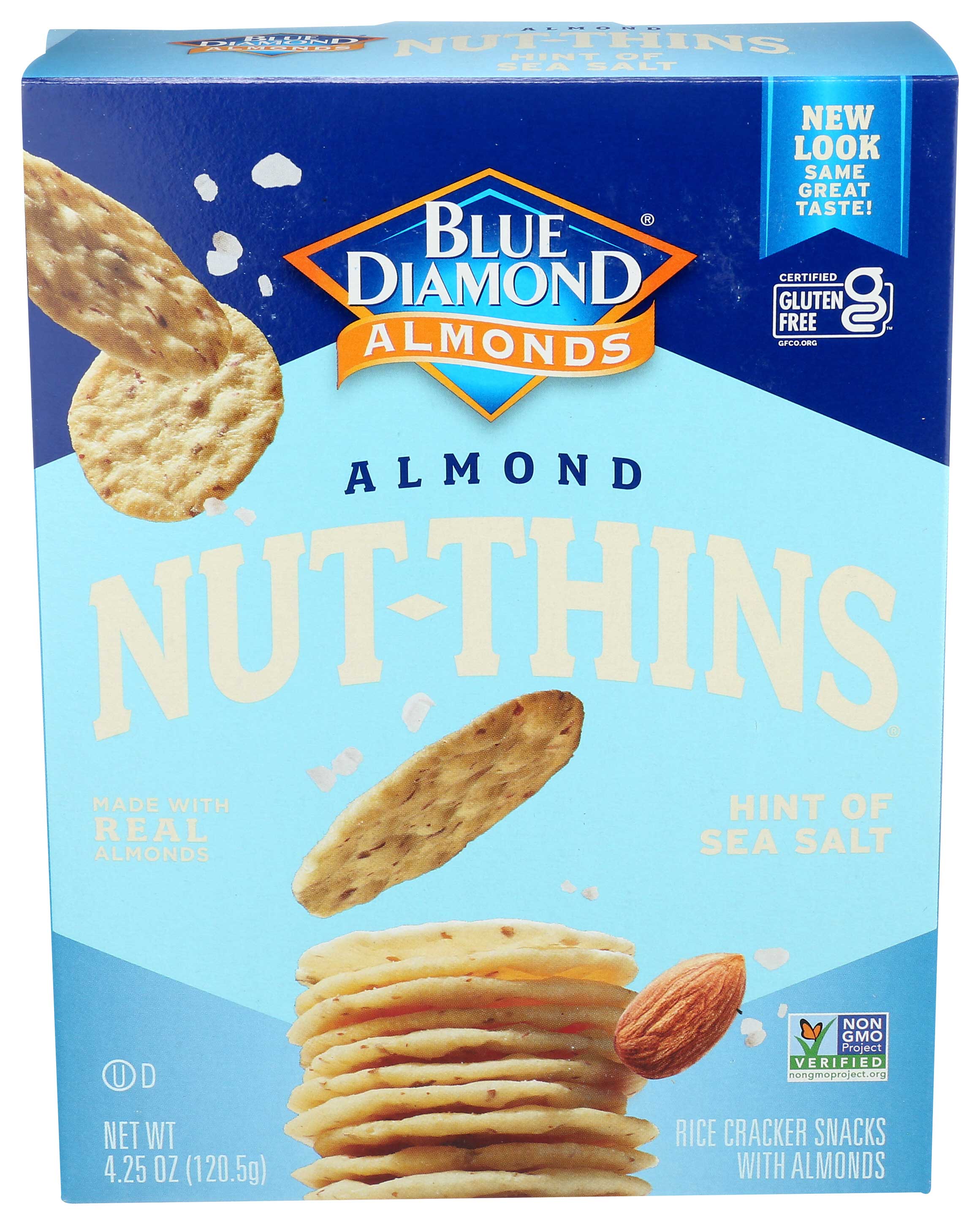 Nut-thins Hint Of Sea Salt Flavor Nut And Rice Cracker, 4.25 Ounce -- 12 Per Case