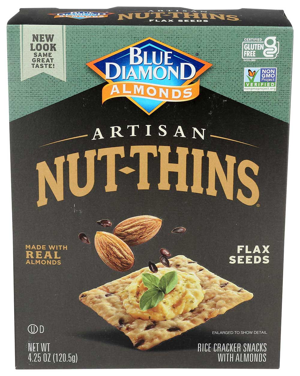 Artisan Nut Thins Flax Seeds Cracker, 4.25 Ounce -- 12 per case.
