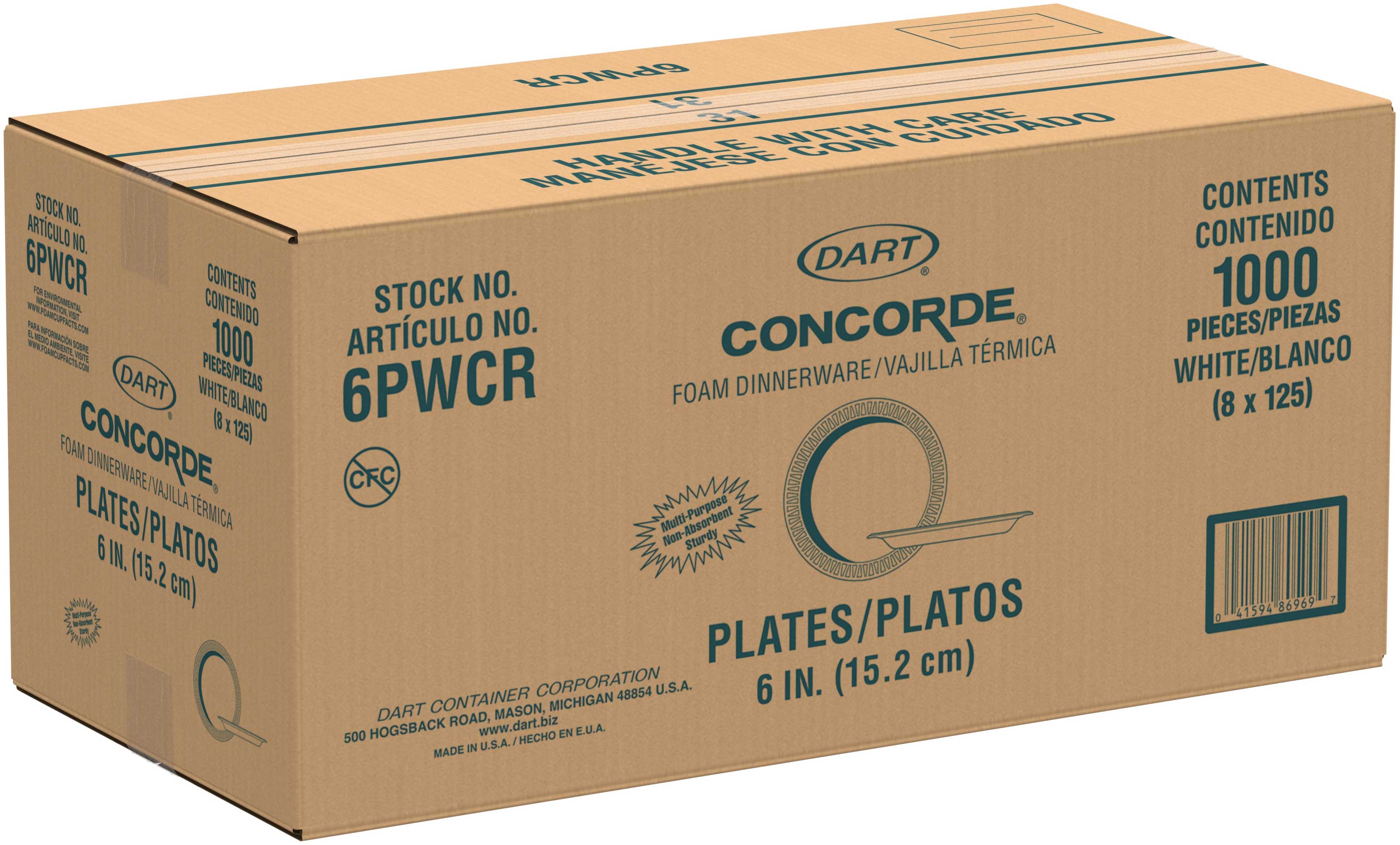 Concorde Foam Plate, 6