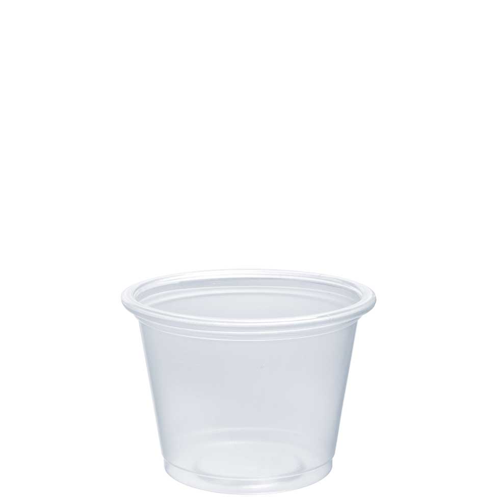Conex Complement Portion Cup, 1 Ounce, Clear, Polypropylene, Use With Lid 100pcl, 125 Count --2500 Per Case