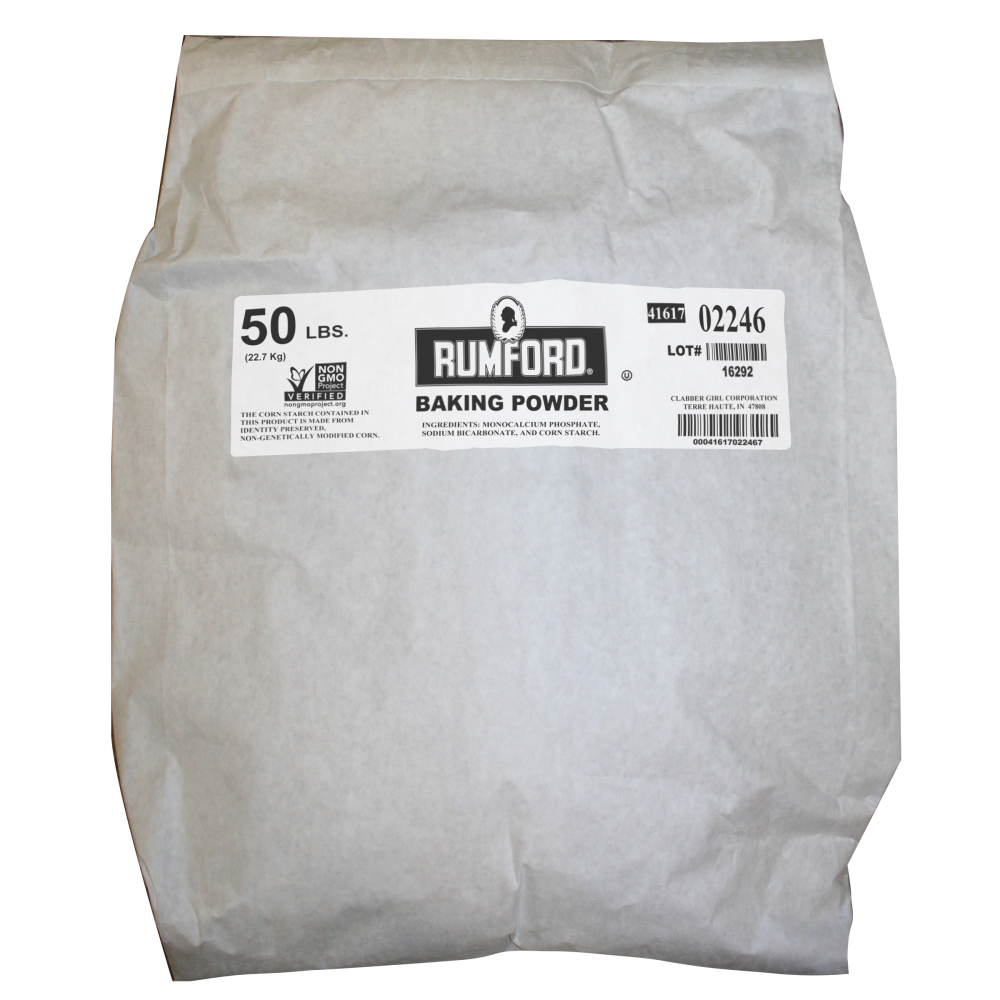 Rumford Baking Powder Bag, 50 Pound -- 1 Per Case