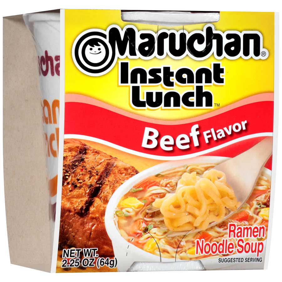 Maruchan Instant Lunch Beef Flavor, 2.25 Ounce -- 12 Per Case